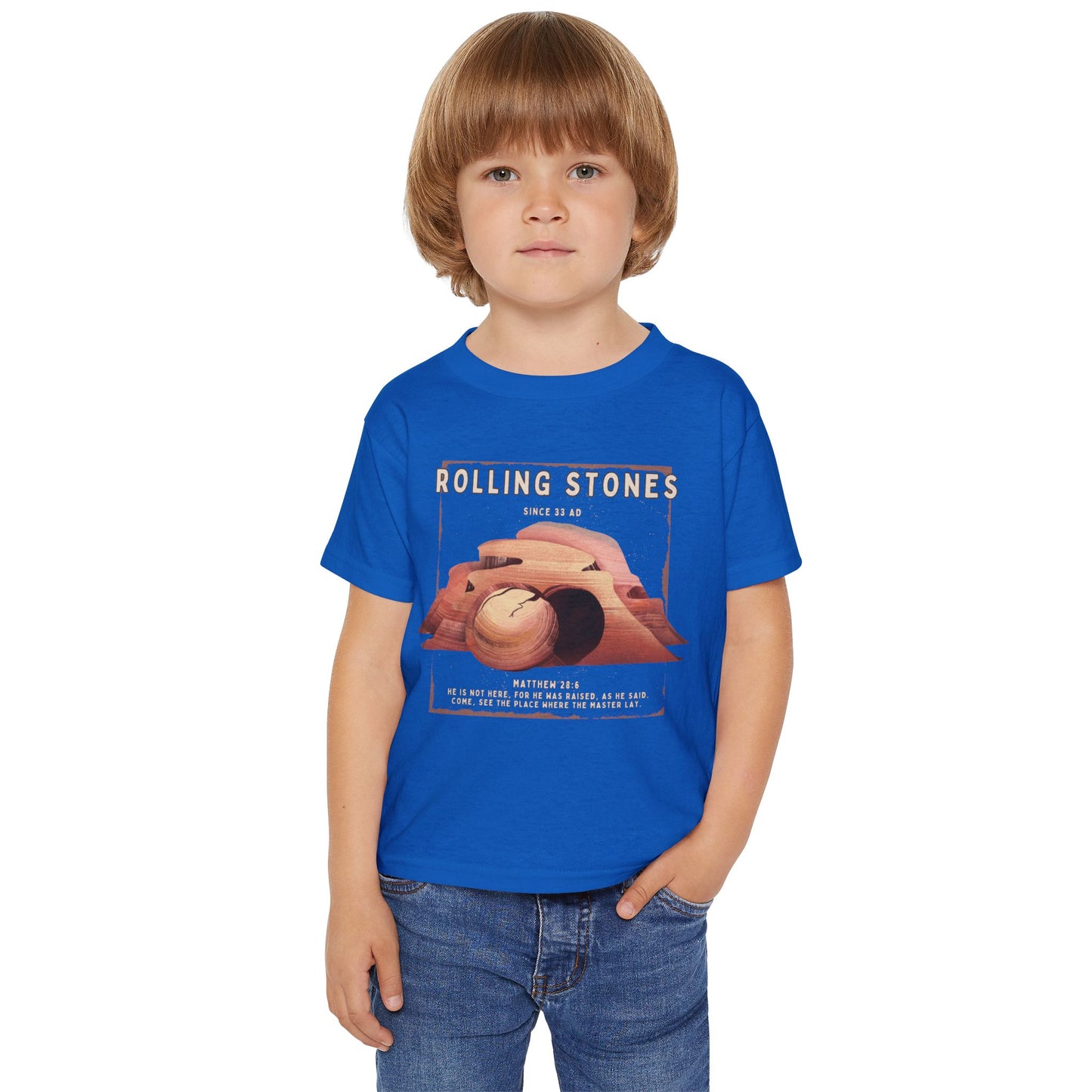 Toddler T-Shirt — Rolling Stones Since 33 AD Desert Biblical Graphic Tee