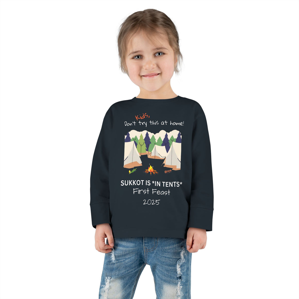 Personalized Sukkot- Toddler Long Sleeve Tee