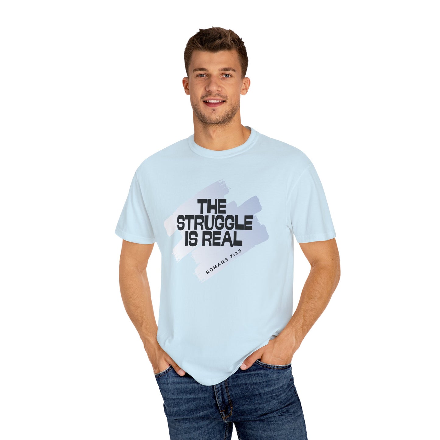 Inspirational Struggle T-Shirt - Romans 7:15, Motivational Tee, Faith-Based Apparel
