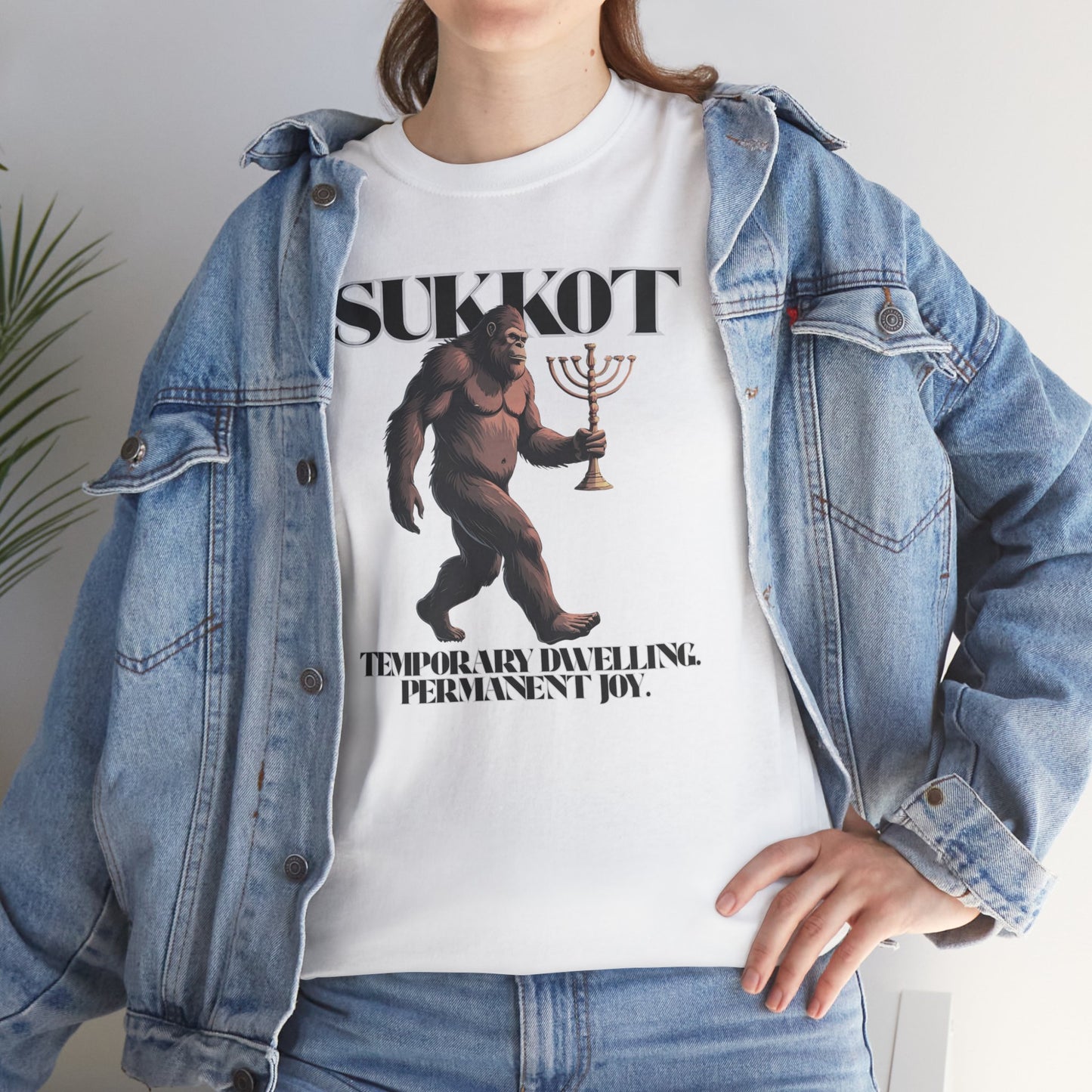 Sukkot Bigfoot Menorah Joy Legendary Shirt