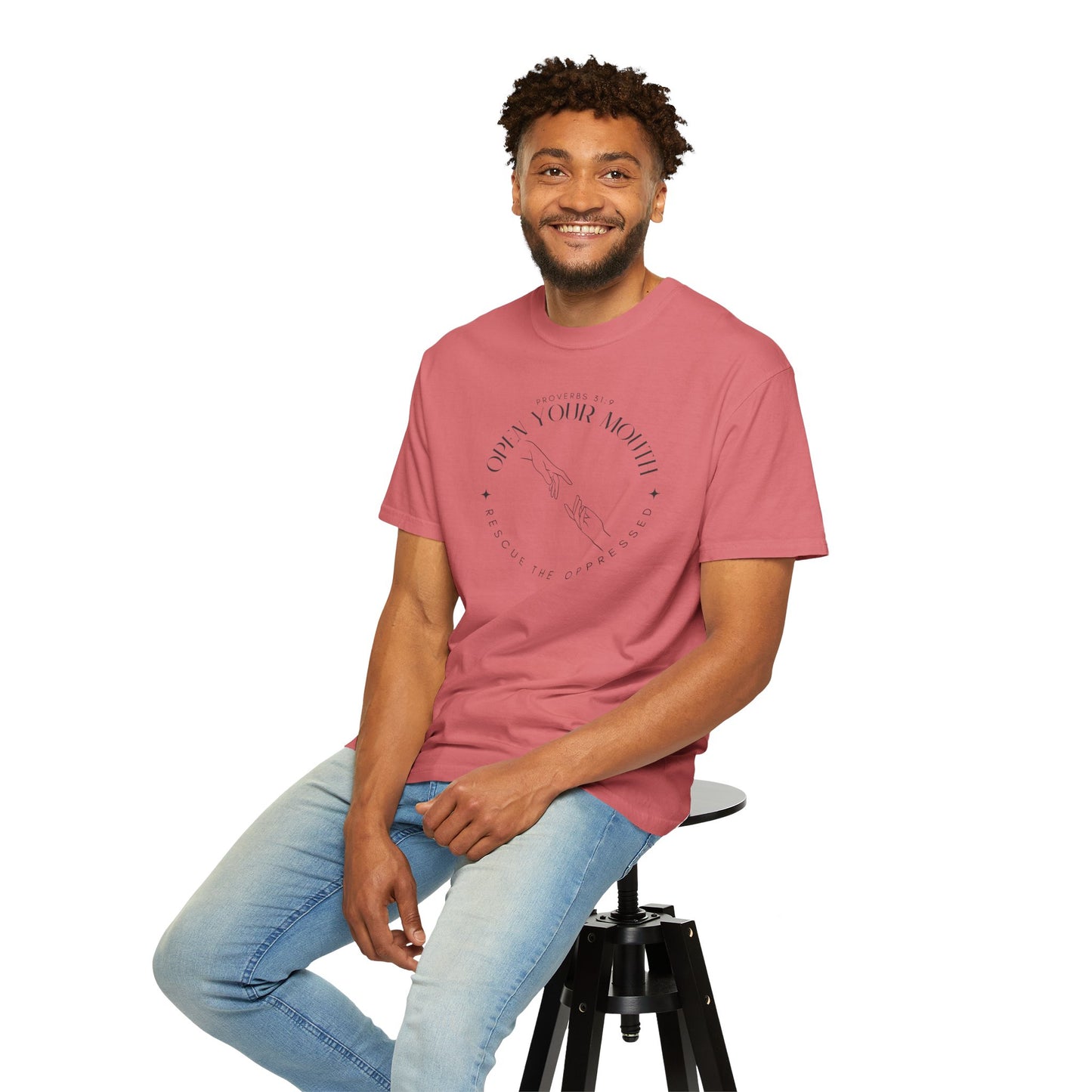 Proverbs 31:9 Unisex T-shirt - Speak Up Against Human Trafficking - 100% Cotton