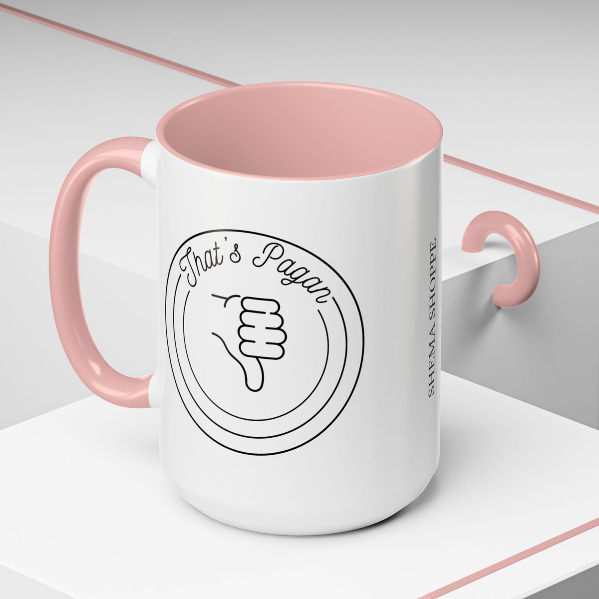 That's Pagan Thumbs Down Accent Coffee Mug