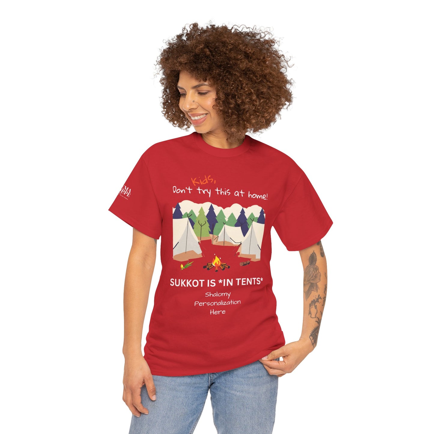Personalized Kids, Don't Try This At Home Sukkot Shirt, dark colors