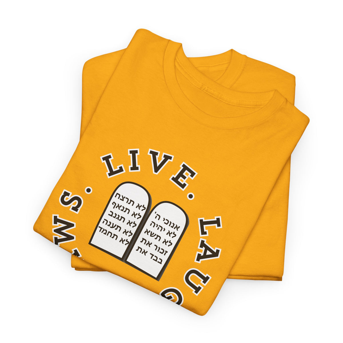 Live Laugh Laws T‑Shirt — Legal Humor Tee with Open Book Graphic