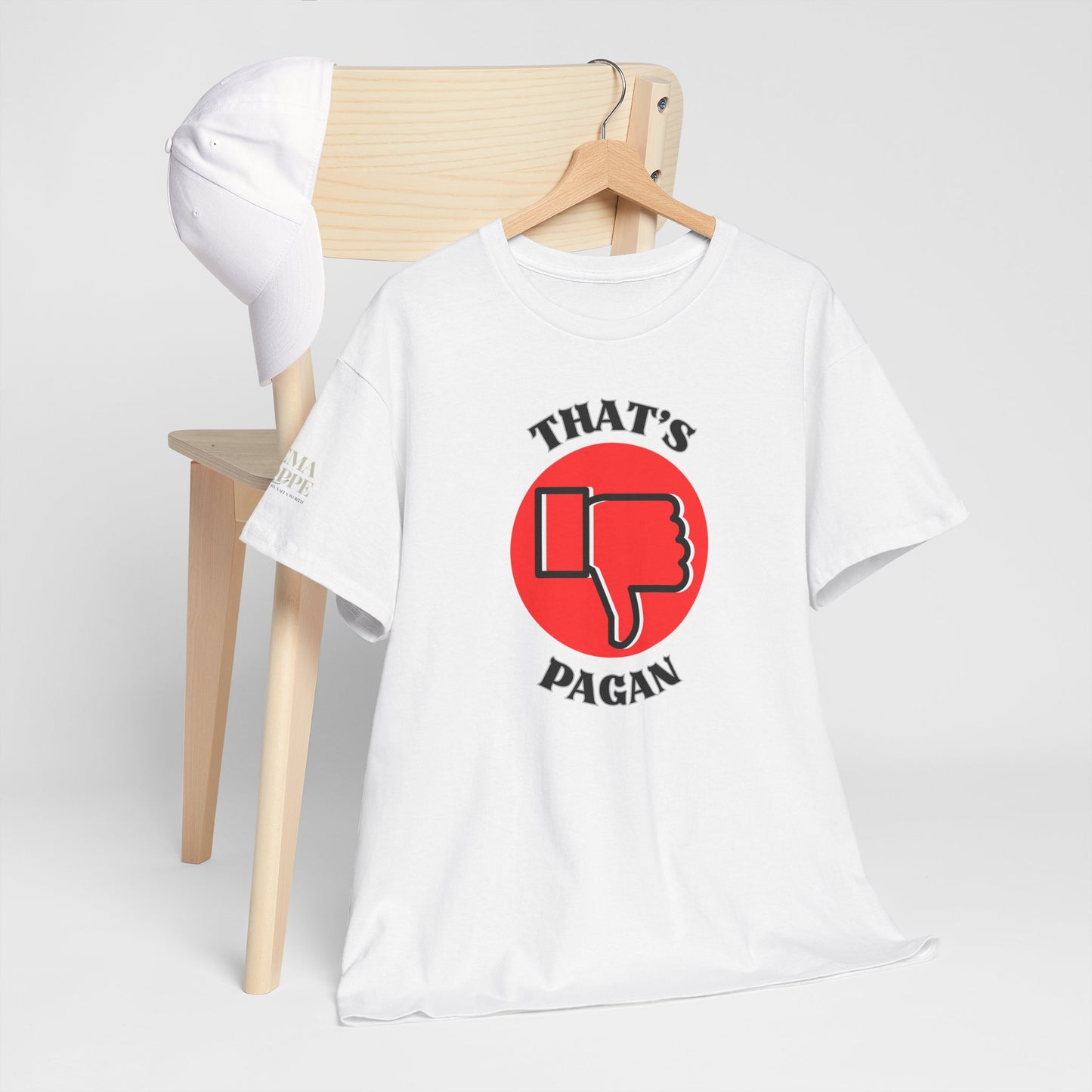 That's Pagan T-Shirt —Thumbs-Down Pagan Graphic Tee