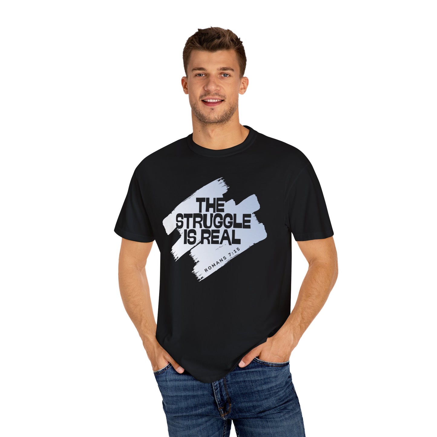 Inspirational Struggle T-Shirt - Romans 7:15, Motivational Tee, Faith-Based Apparel