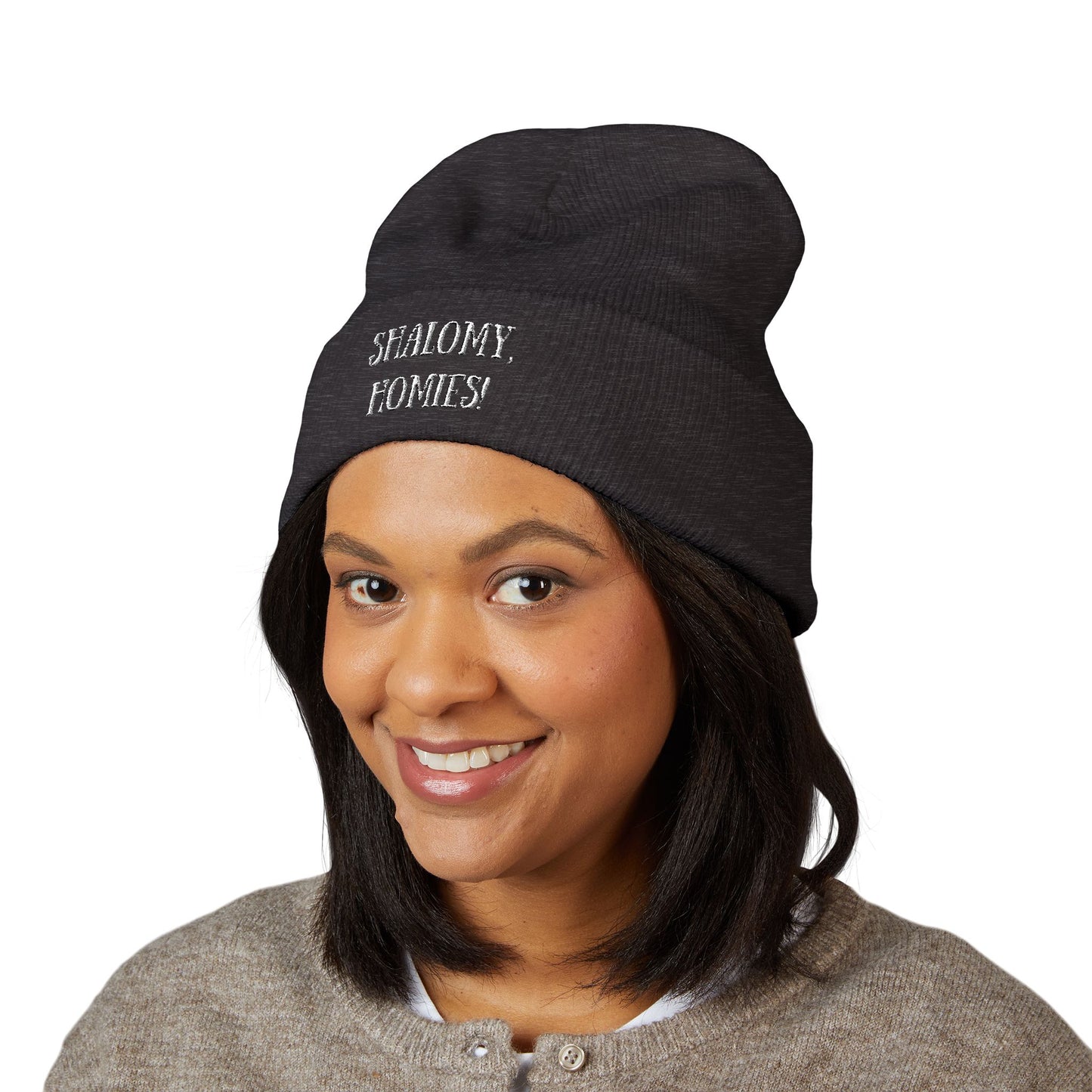 Shalomy, Homies! (Canadian Shipping) Embroidered Cuffed Beanie