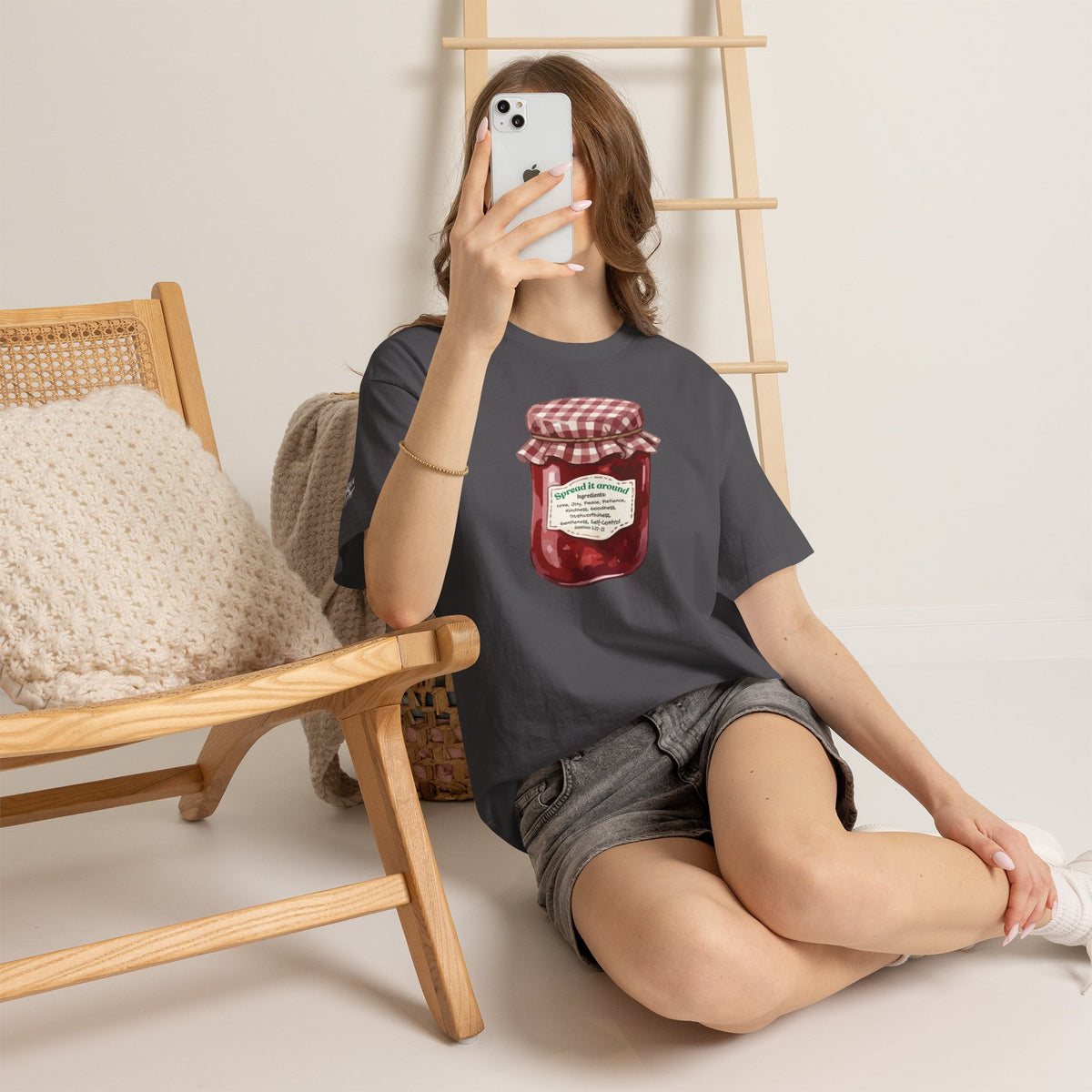 Fruit Of The Spirit Graphic Tee — Vintage Preserves "Spread it Around" T‑Shirt Galations