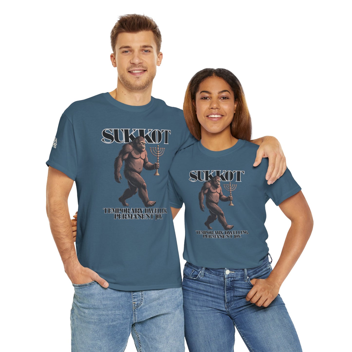 Sukkot Bigfoot Menorah Legendary Joy Shirt