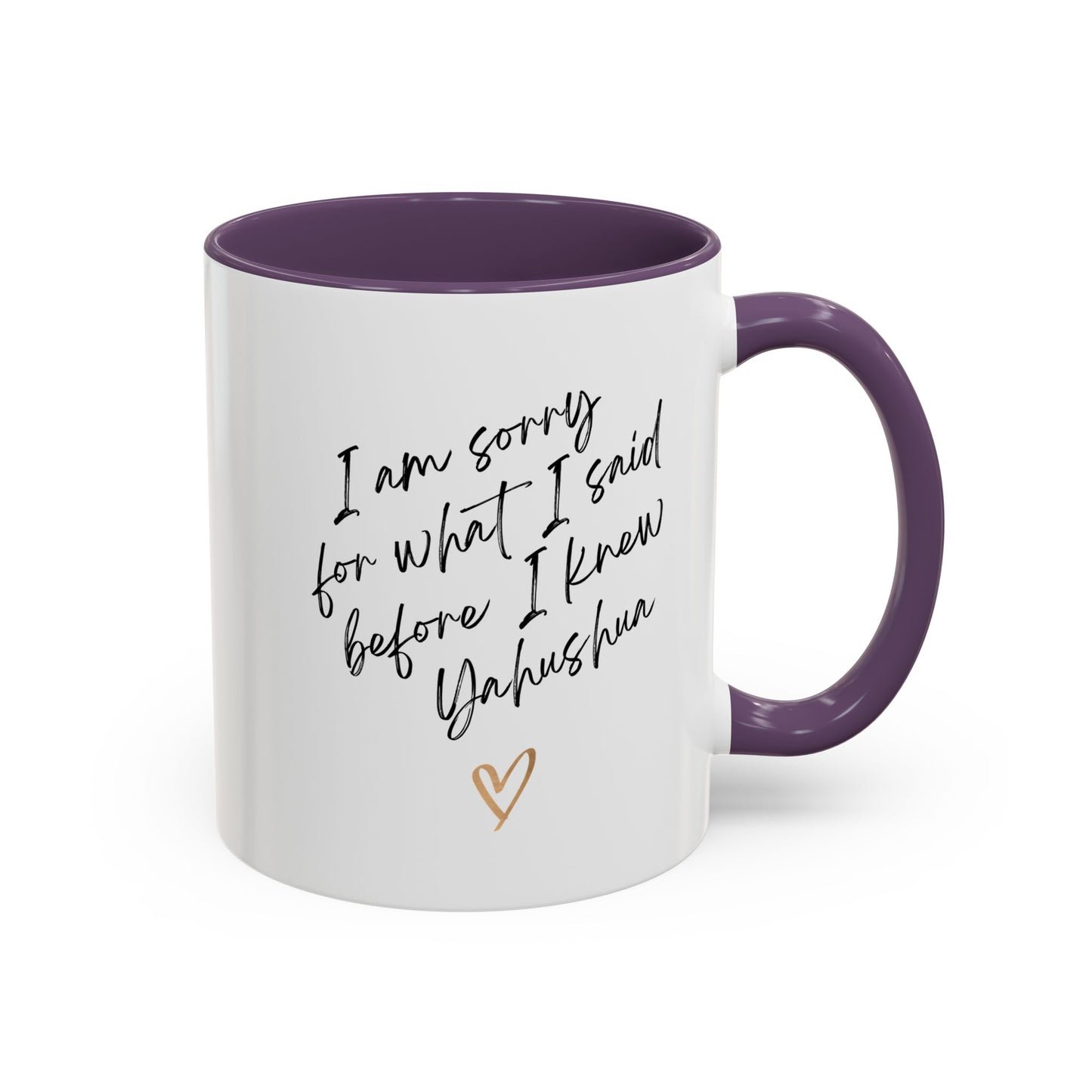 I'm Sorry (Yahushua) Accent Coffee Mug (11, 15oz)