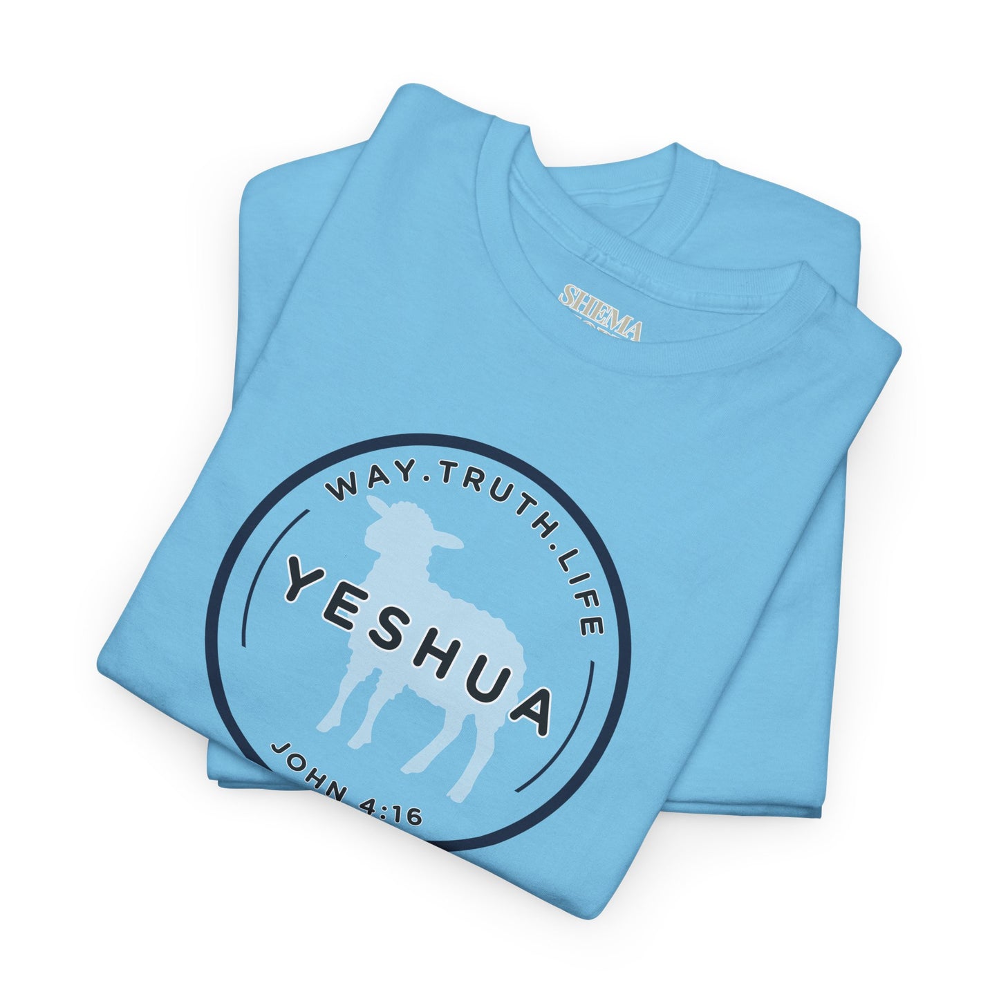 Yeshua 'Way, Truth, Life' Heavy Cotton Graphic Tee