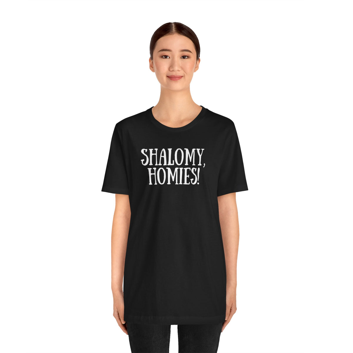 Shalomy Homies Tee - Funny Torah Obervant Greeting T-Shirt (Canada)