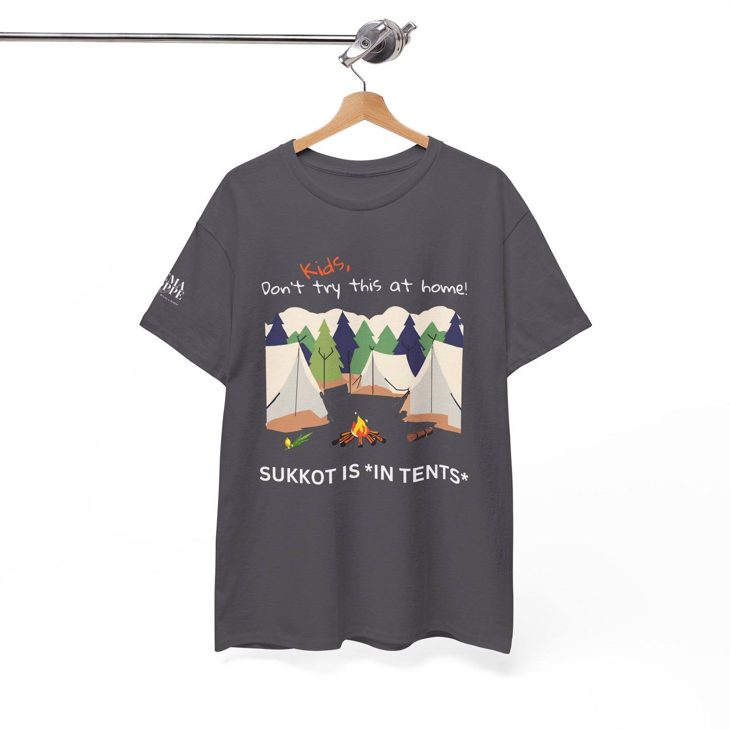 Kids, Don't Try This At Home Sukkot Shirt, dark colors