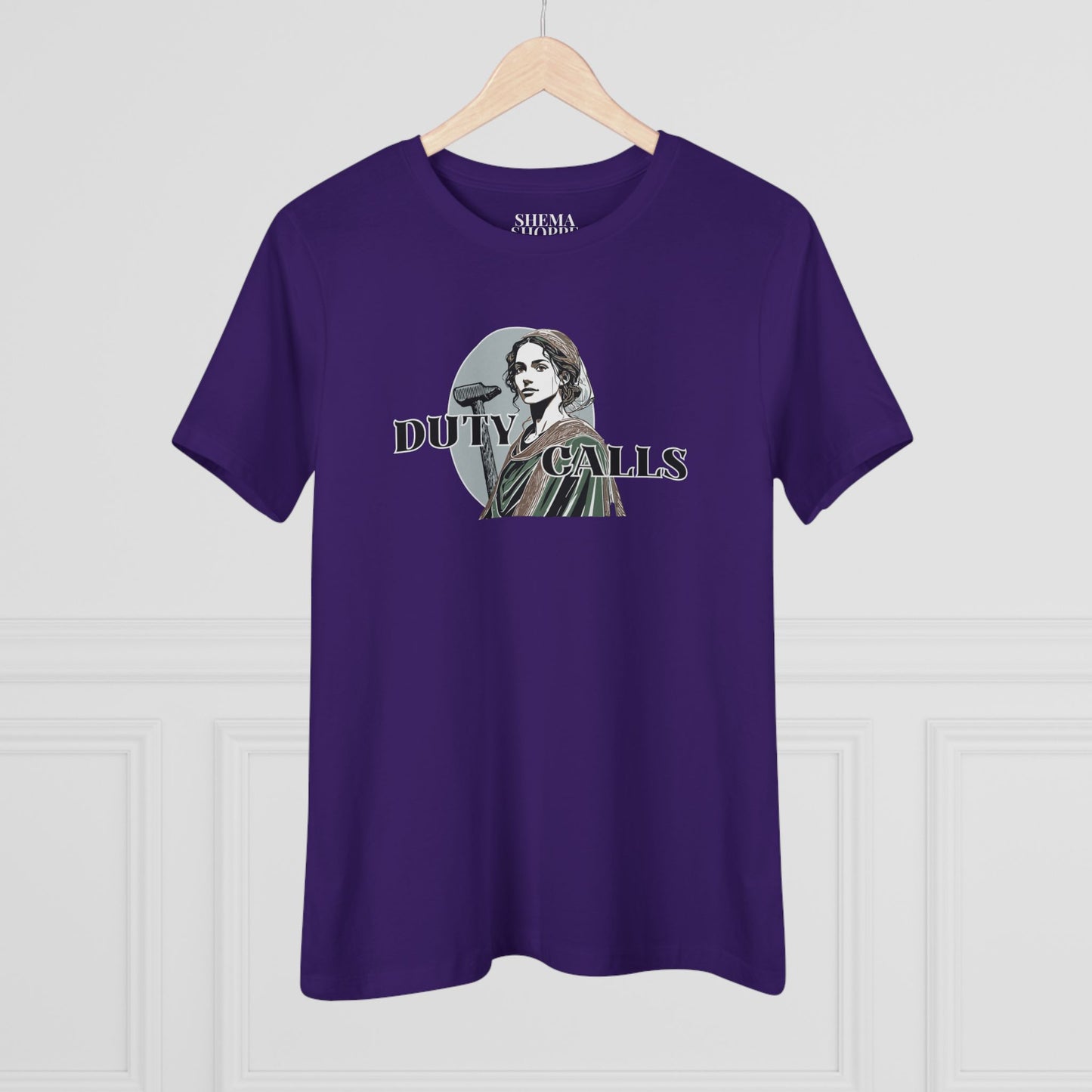 Duty Calls Yael Strong Woman Cotton Bible Shirt