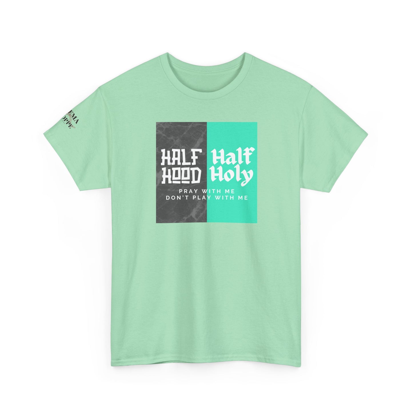 Half Hood/Half Holy Unisex Heavy Cotton Tee