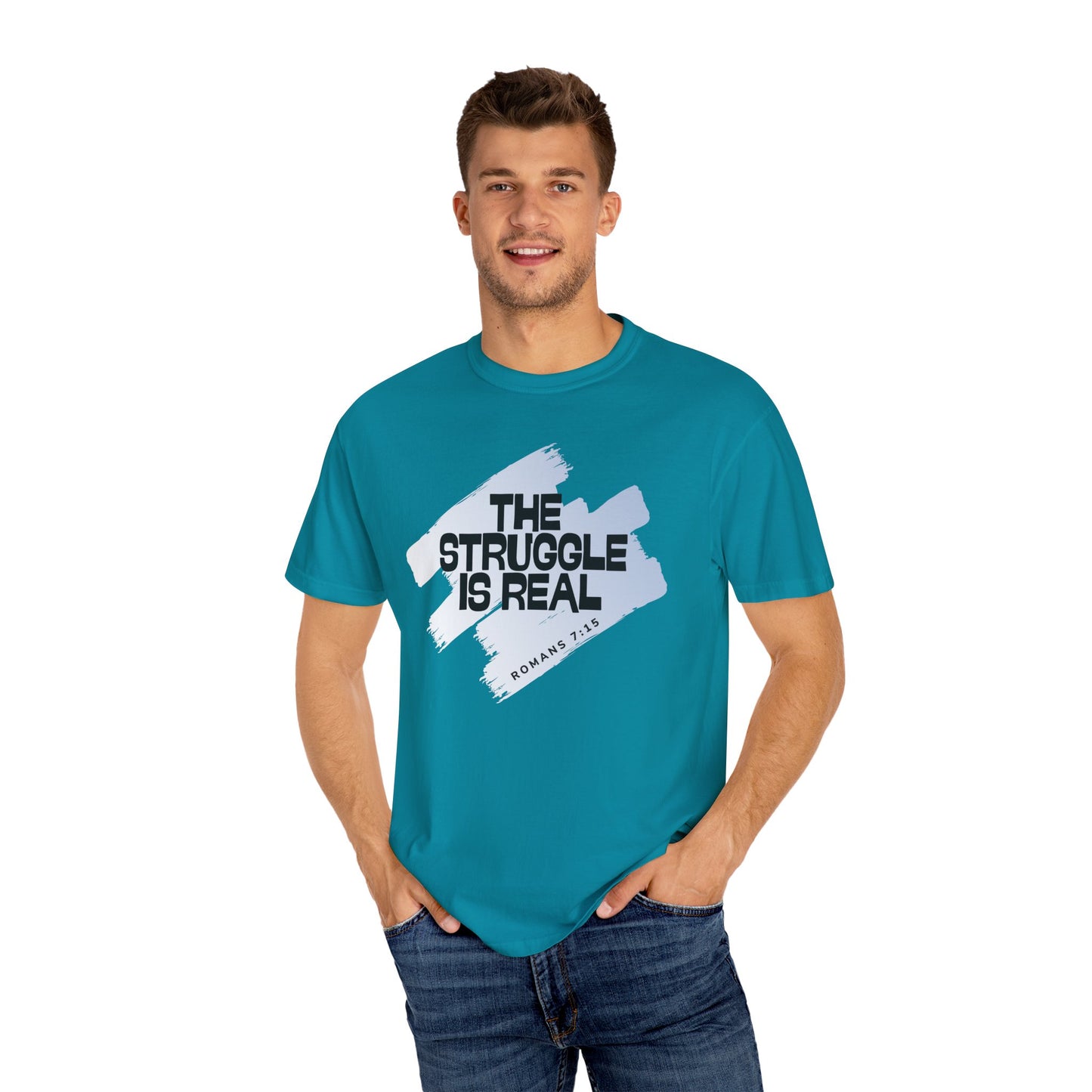 Inspirational Struggle T-Shirt - Romans 7:15, Motivational Tee, Faith-Based Apparel