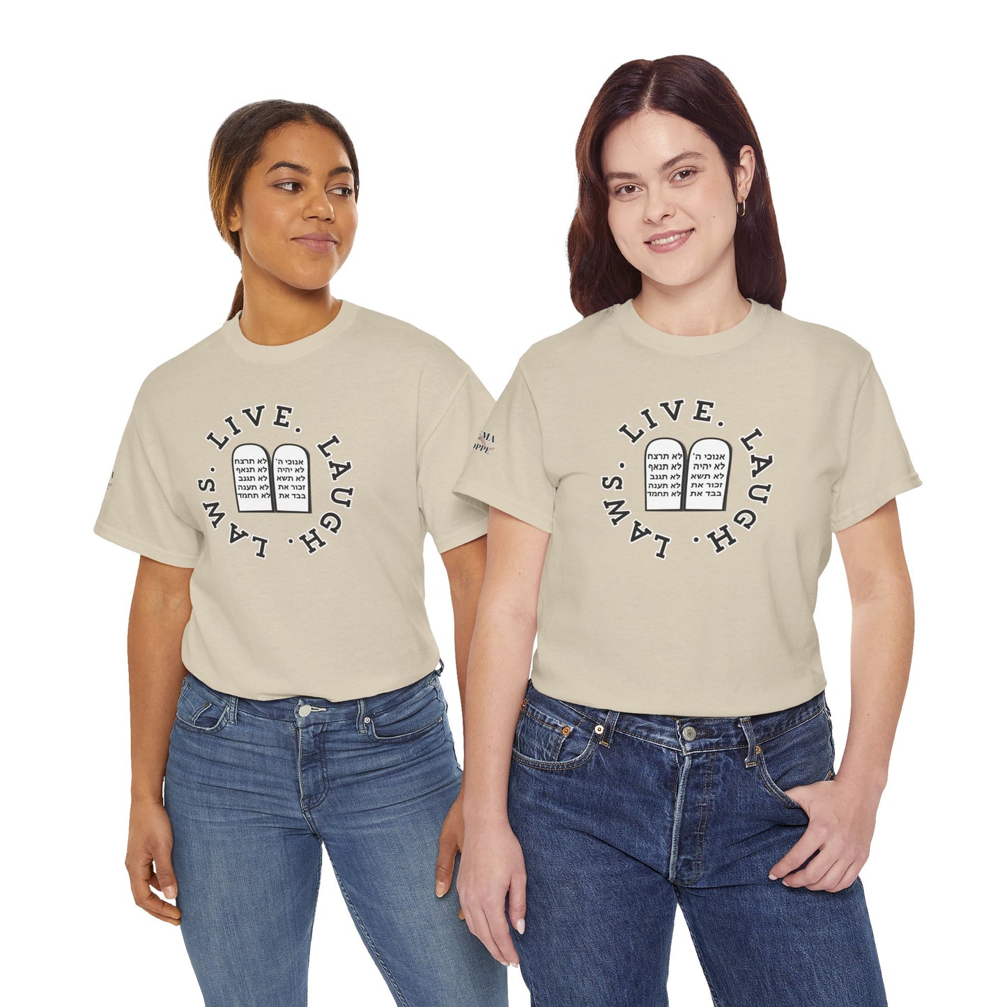 Live Laugh Laws T‑Shirt — Legal Humor Tee with Open Book Graphic