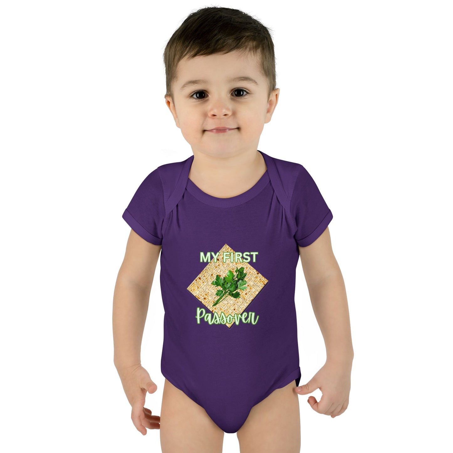 Baby Bodysuit - "My First Passover" Infant Onesie (Cute Unleavened Bread Lover Gift)
