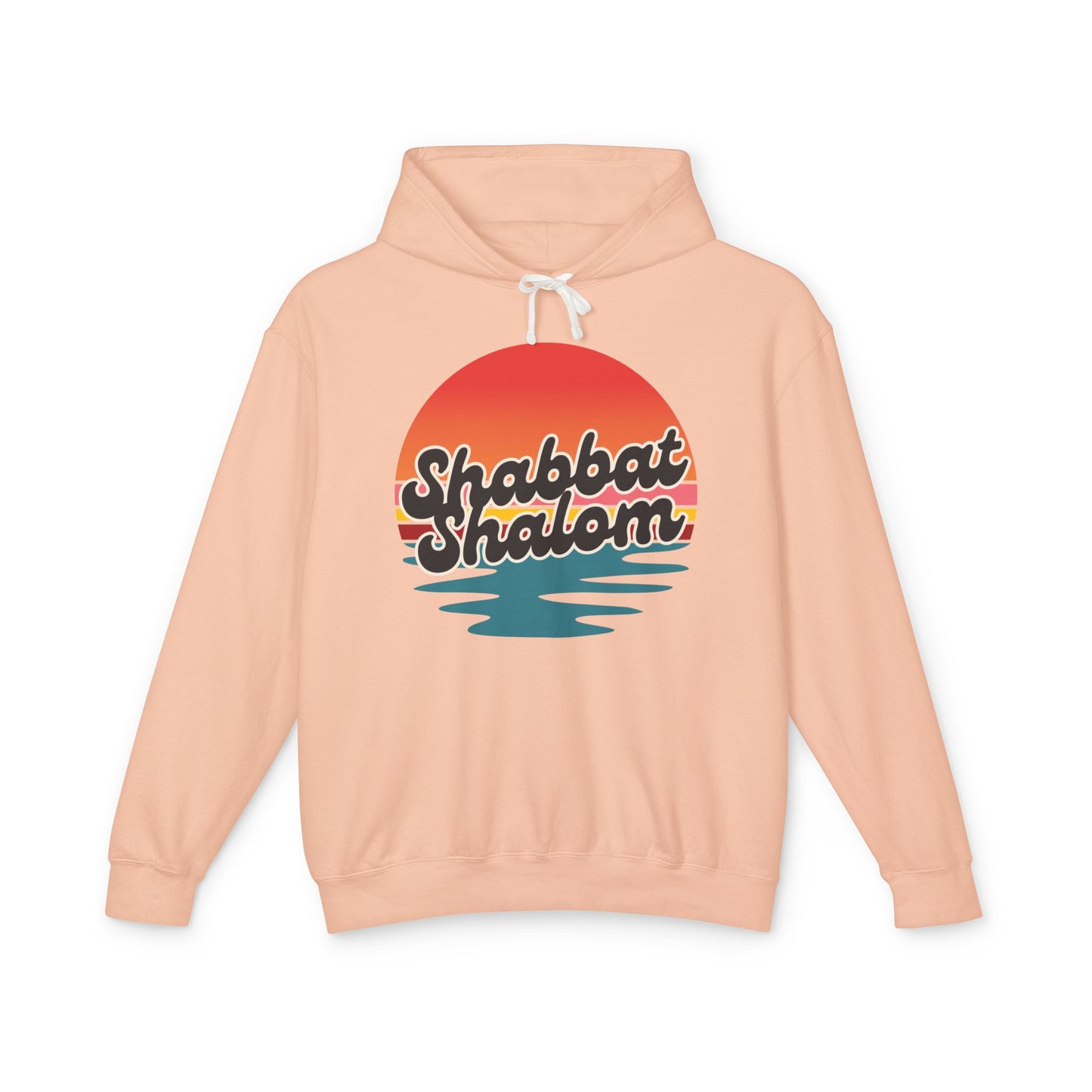 Shabbat Shalom Hoodie, Lightweight Hooded Sweatshirt, Unisex Spiritual Apparel, Torah Life, Cozy Shabbat Wear