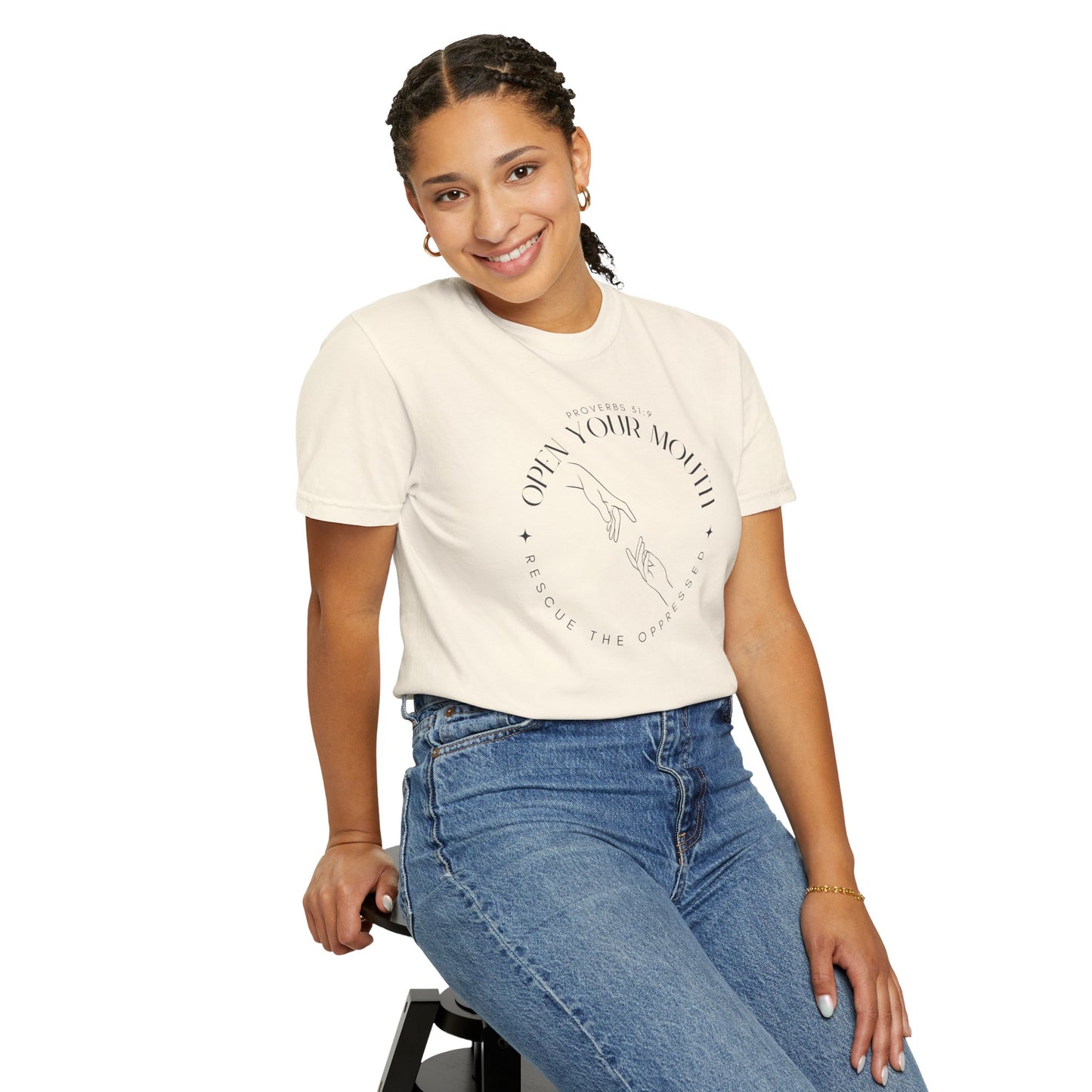 Proverbs 31:9 Unisex T-shirt - Speak Up Against Human Trafficking - 100% Cotton