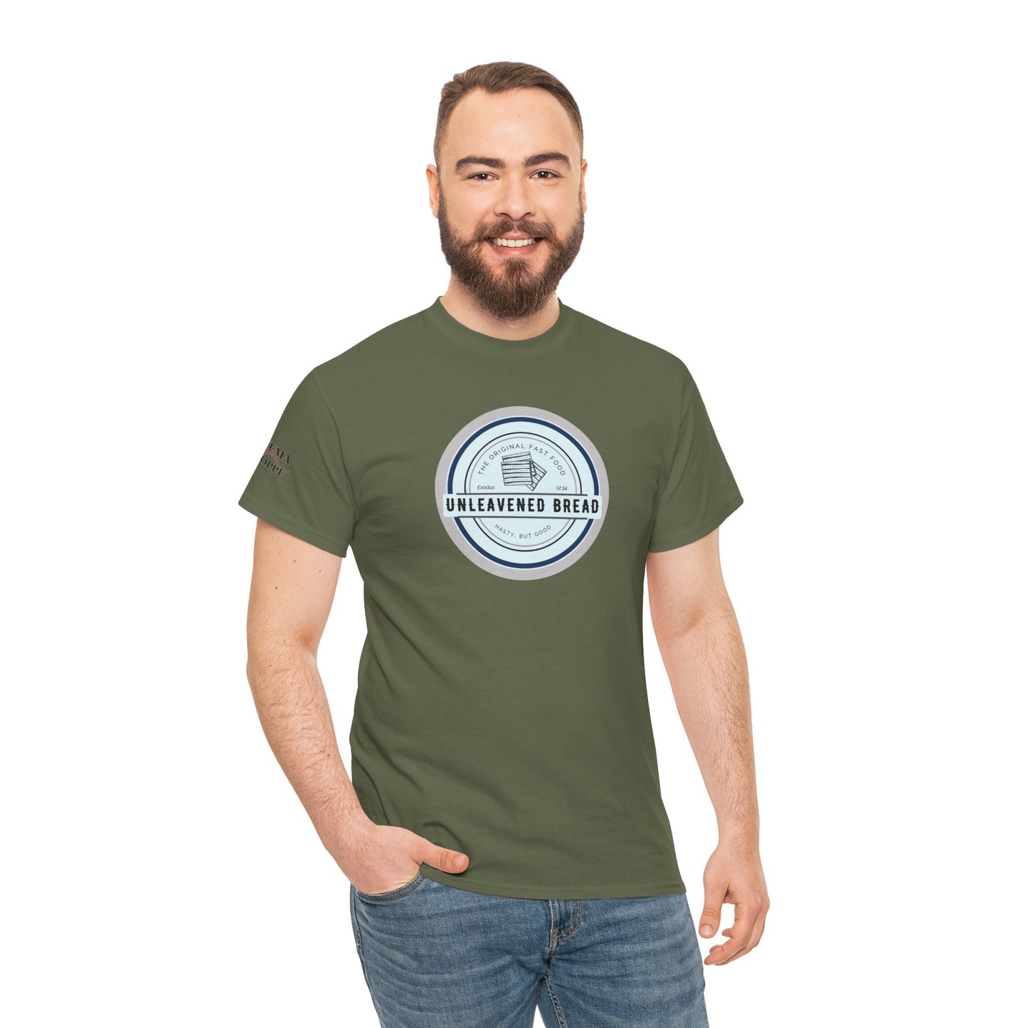Unleavened Bread Matzo T-Shirt — "Hasty but Good" Passover Biblical Humor Tee