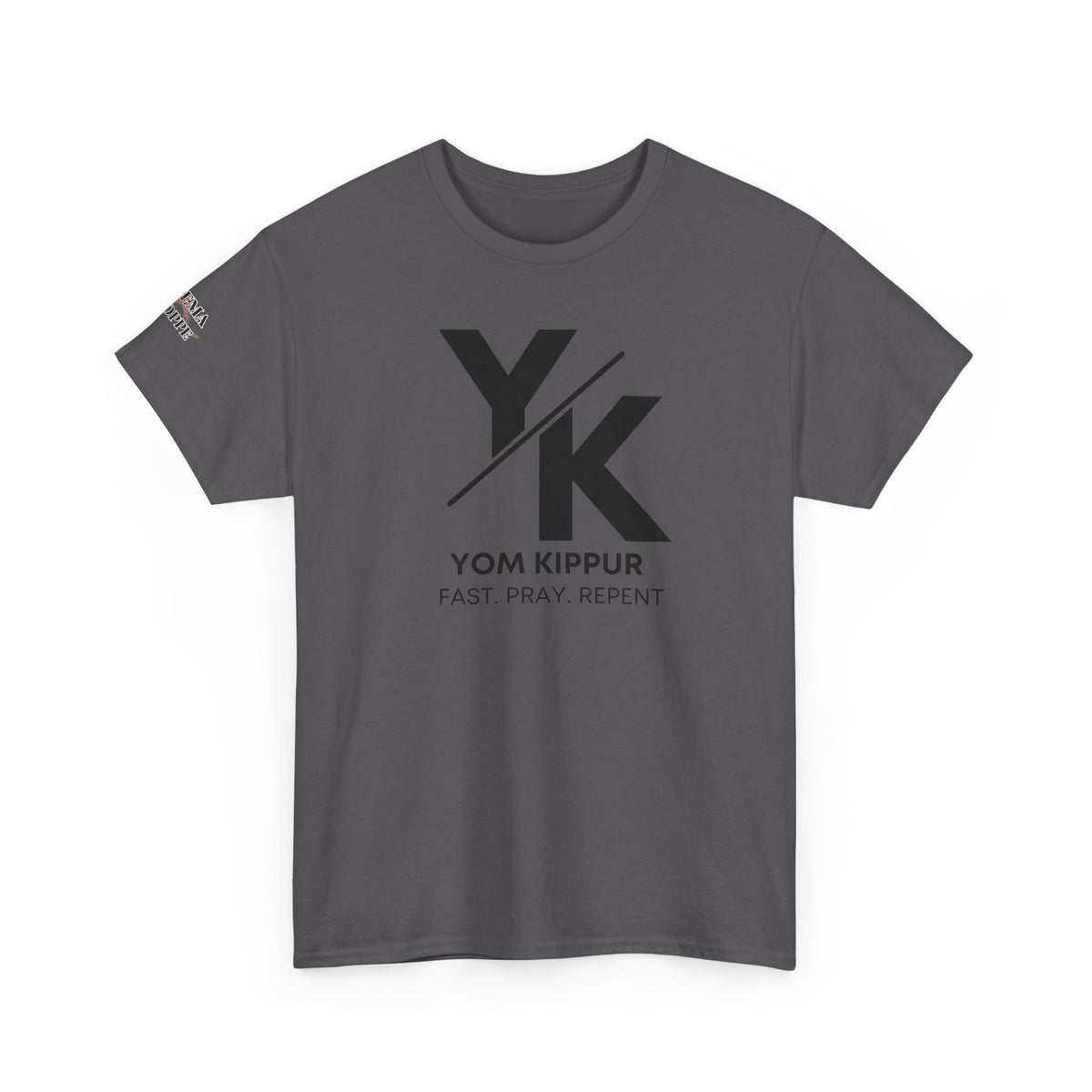 Yom Kippur Tee - "YK" Logo with "Fast. Pray. Repent." Set-Apart Biblical Day of Atonement T-Shirt