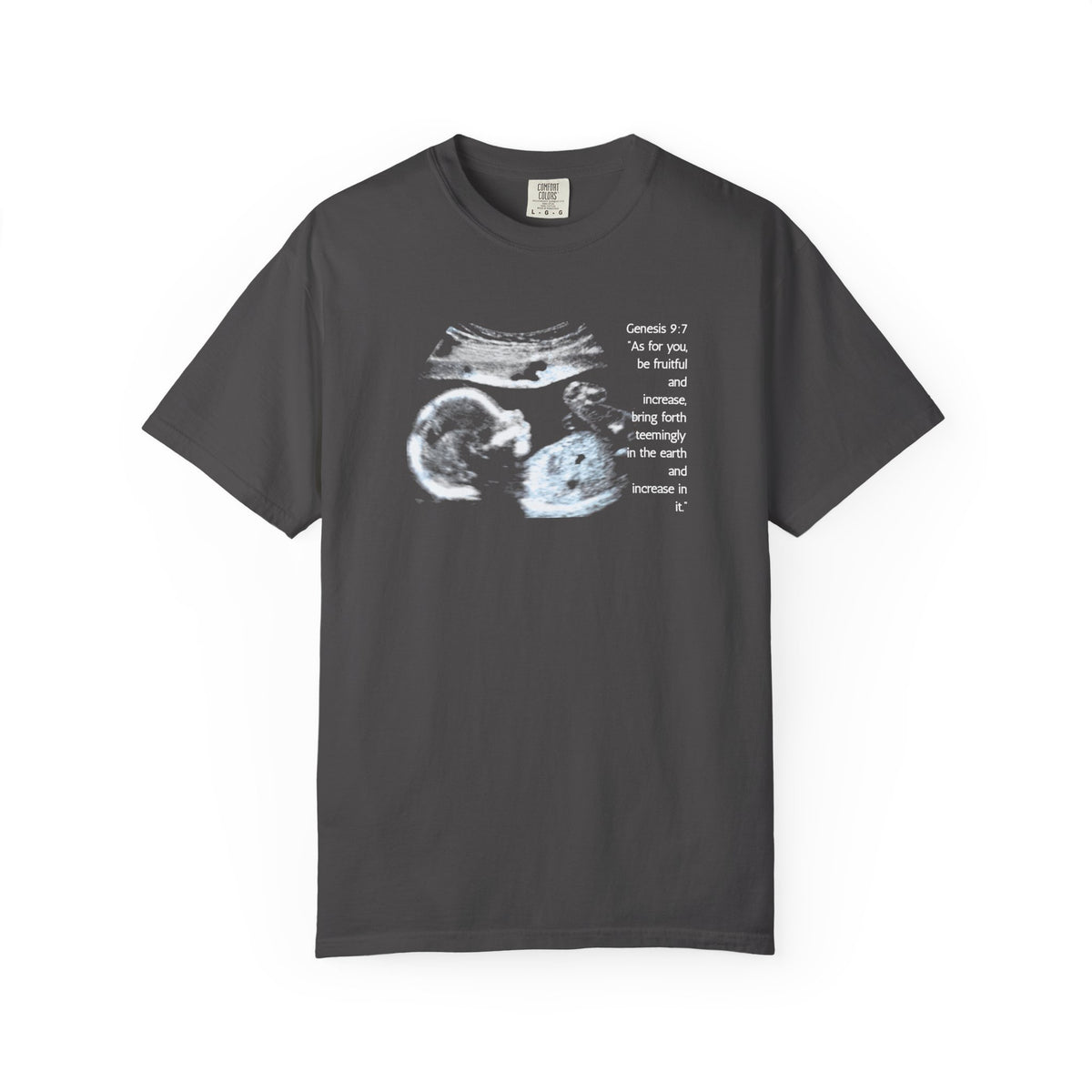 Pregnancy Support Tee - Ultrasound Bible Verse