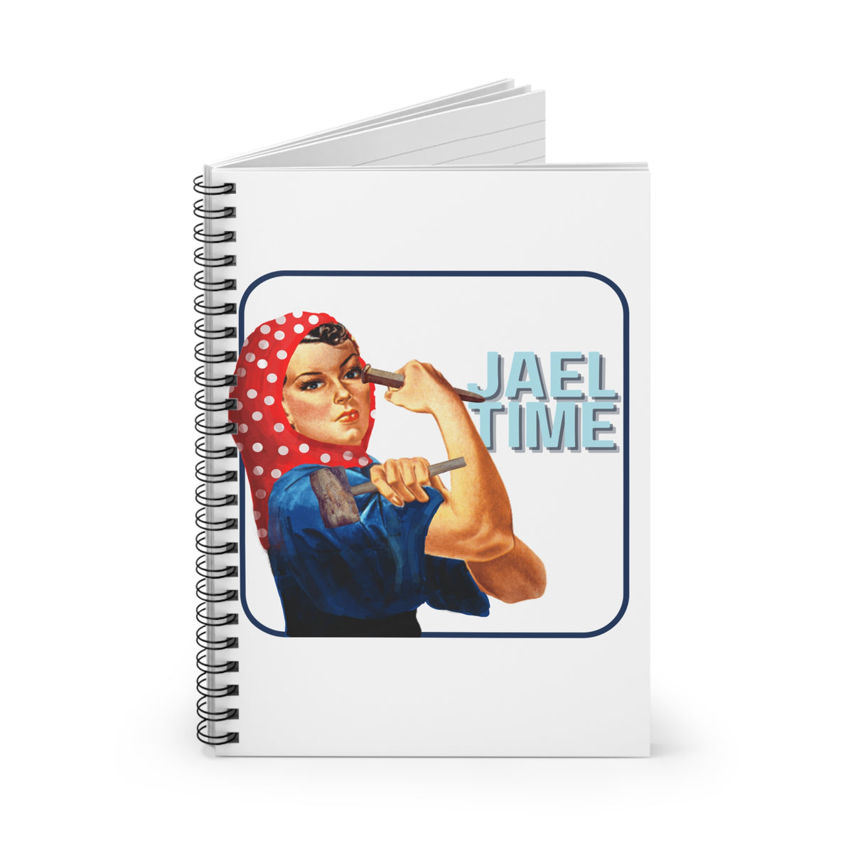Empowering Spiral Notebook - Jael Time, Motivational Journal, Gift for Creatives, Office Supplies, Bible Hero Stationery