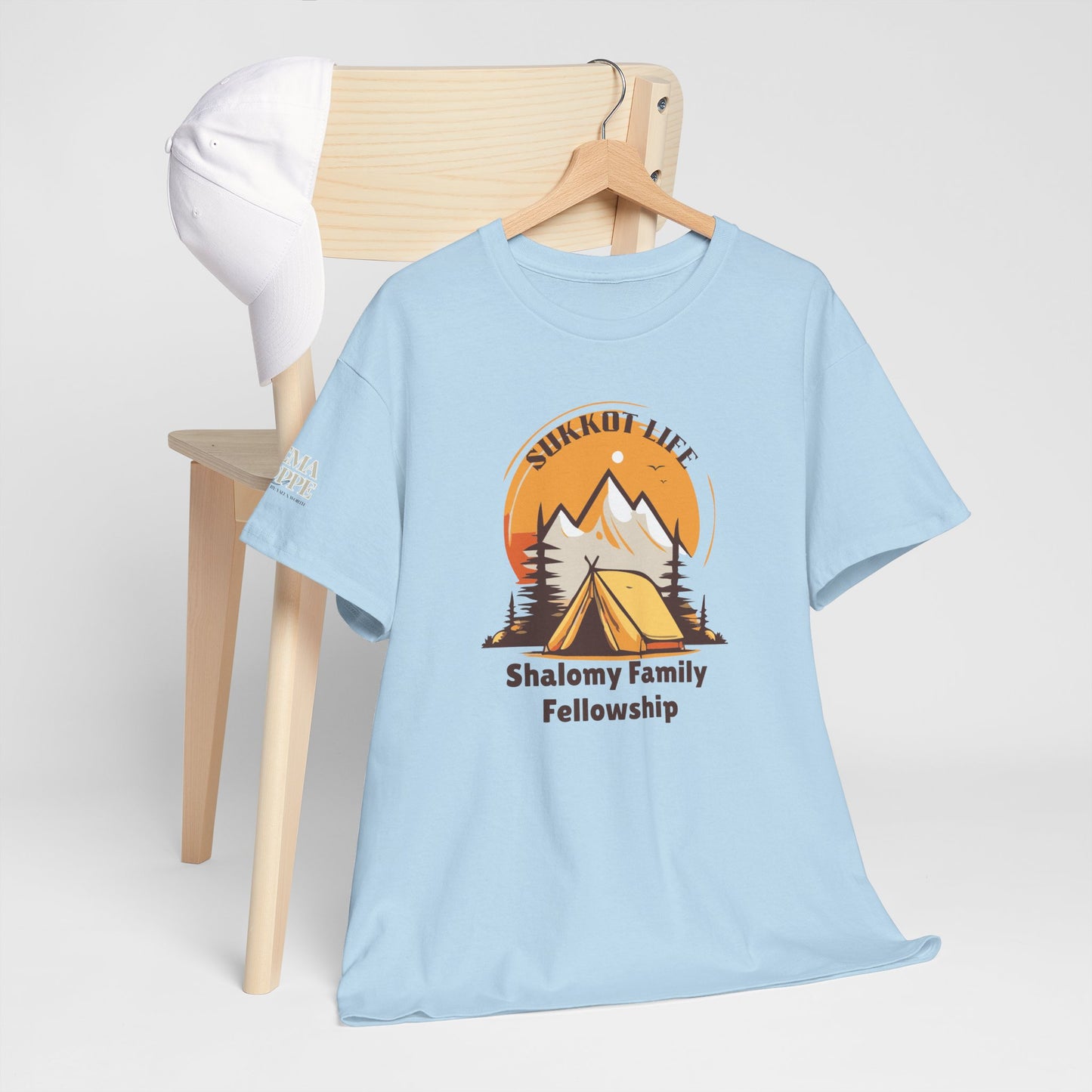 Personalized Sukkot Life Tee - Camping Biblical Feast Fellowship Shirt