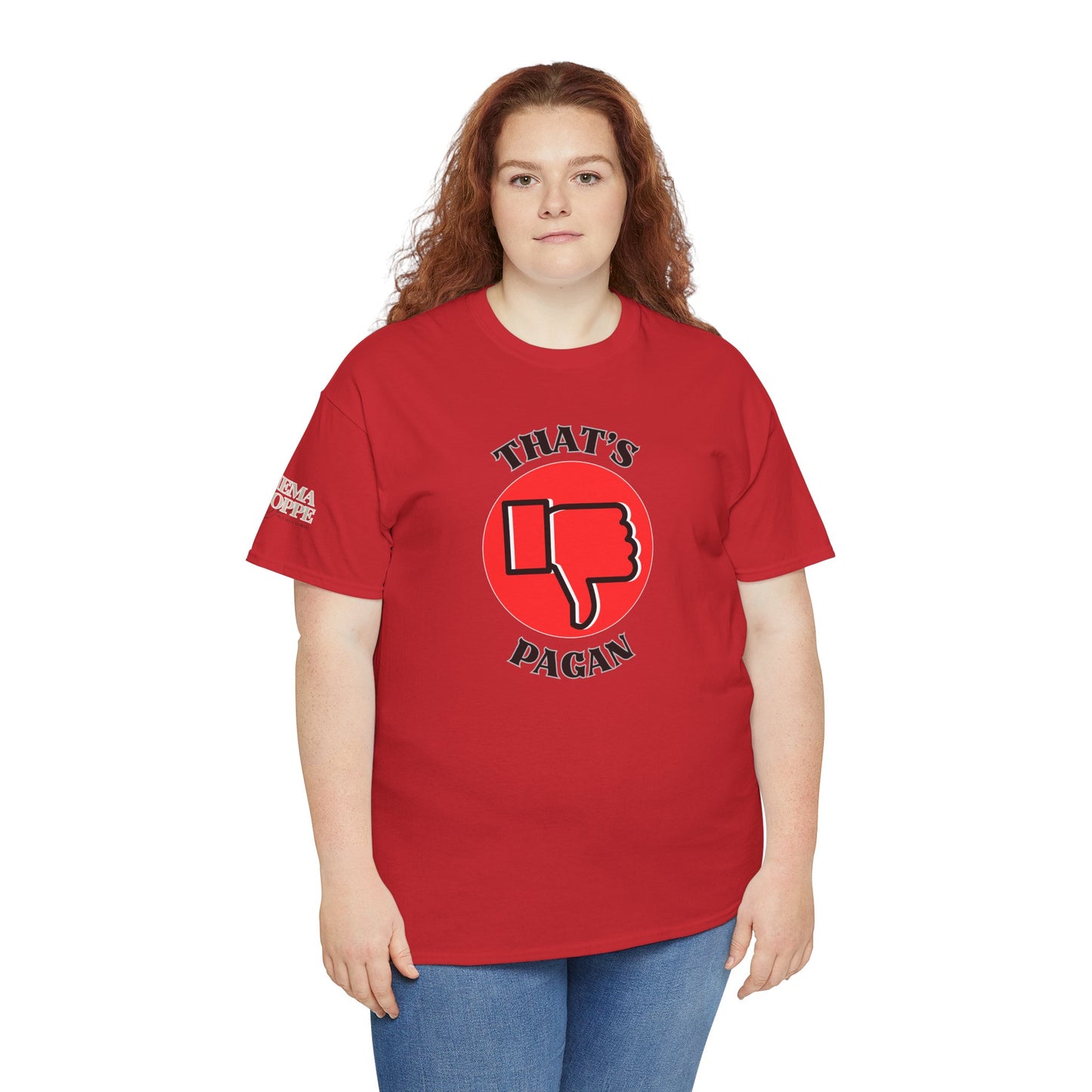 That's Pagan T-Shirt —Thumbs-Down Pagan Graphic Tee