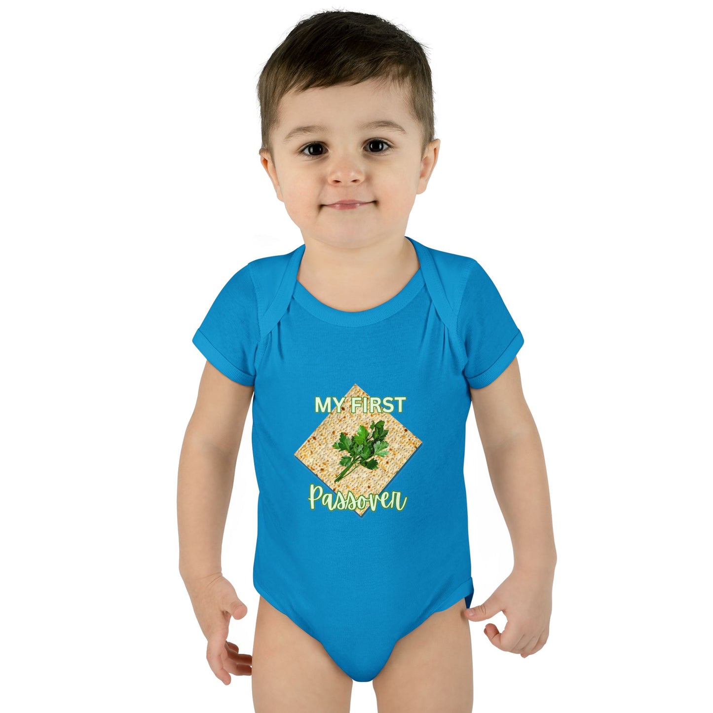 Baby Bodysuit - "My First Passover" Infant Onesie (Cute Unleavened Bread Lover Gift)