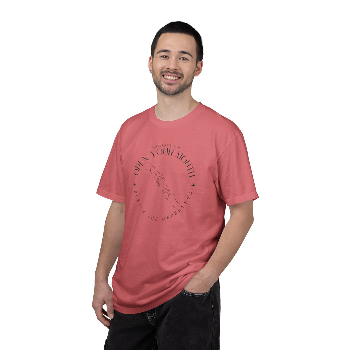 Proverbs 31:9 Unisex T-shirt - Speak Up Against Human Trafficking - 100% Cotton
