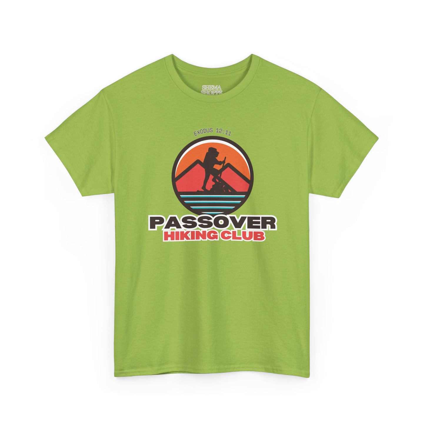 Passover Hiking Club Unisex Tee - Exodus 12:11 T-Shirt Cotton
