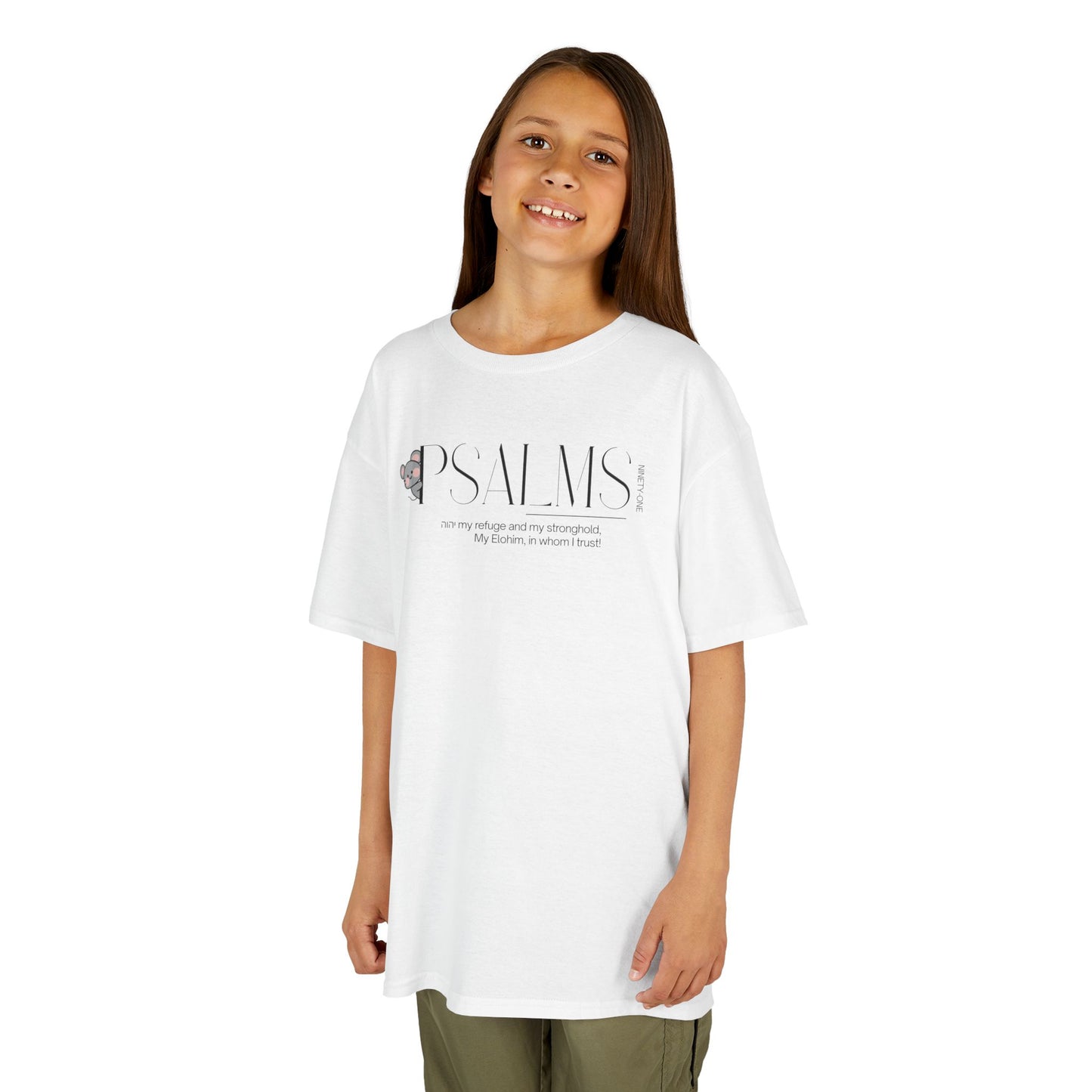 Psalm 91 Kids Tee — Cute Faith-Based Children's T-Shirt