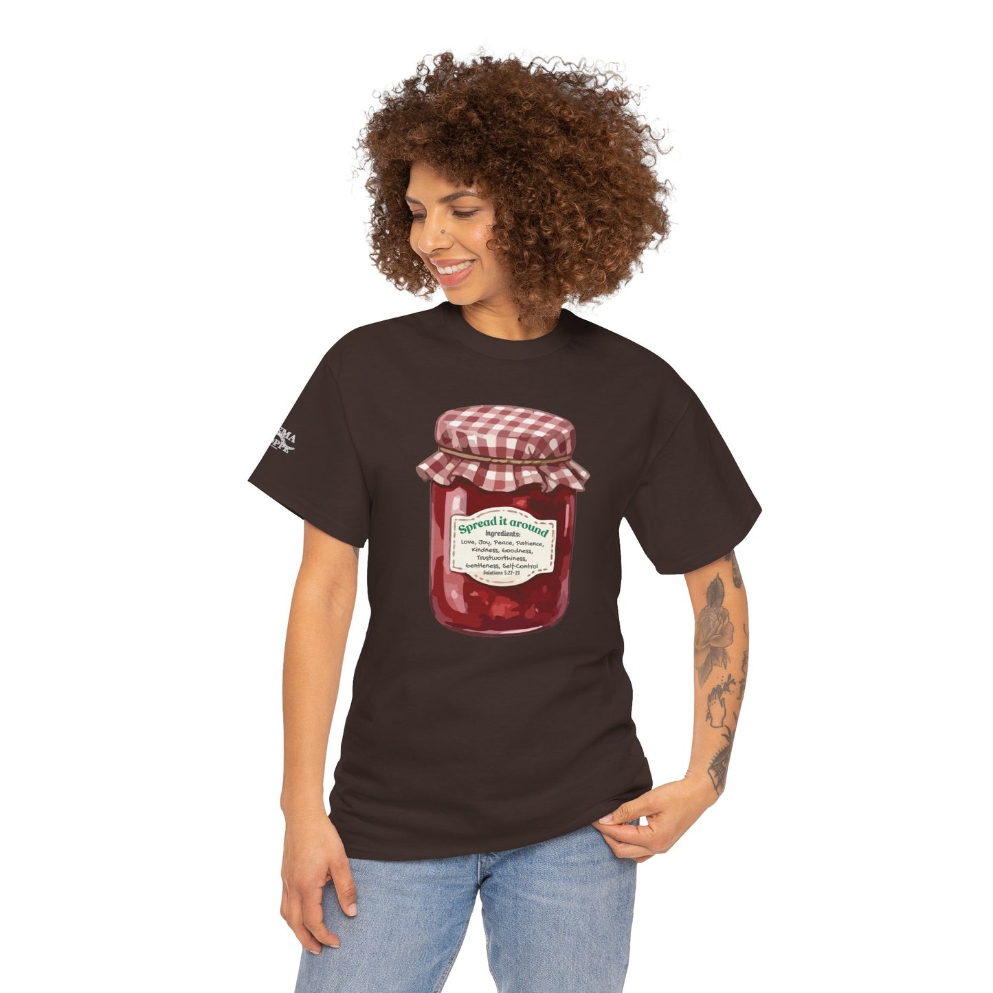 Fruit Of The Spirit Graphic Tee — Vintage Preserves "Spread it Around" T‑Shirt Galations