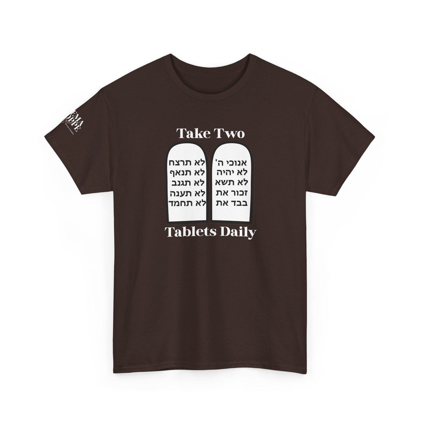 Unisex Tee Take Two Tablets Daily Commandments Shirt