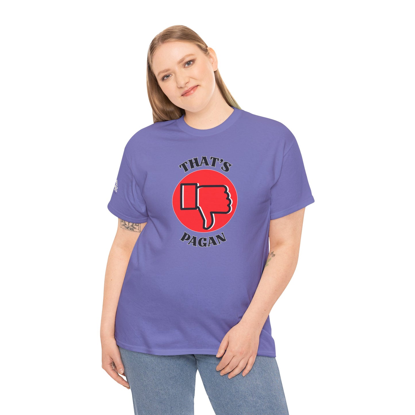 That's Pagan T-Shirt —Thumbs-Down Pagan Graphic Tee