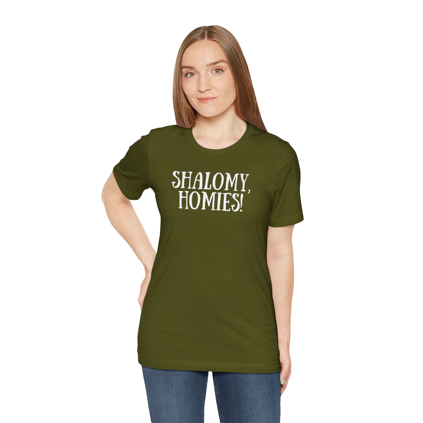 Shalomy Homies Tee - Funny Torah Obervant Greeting T-Shirt (Canada)