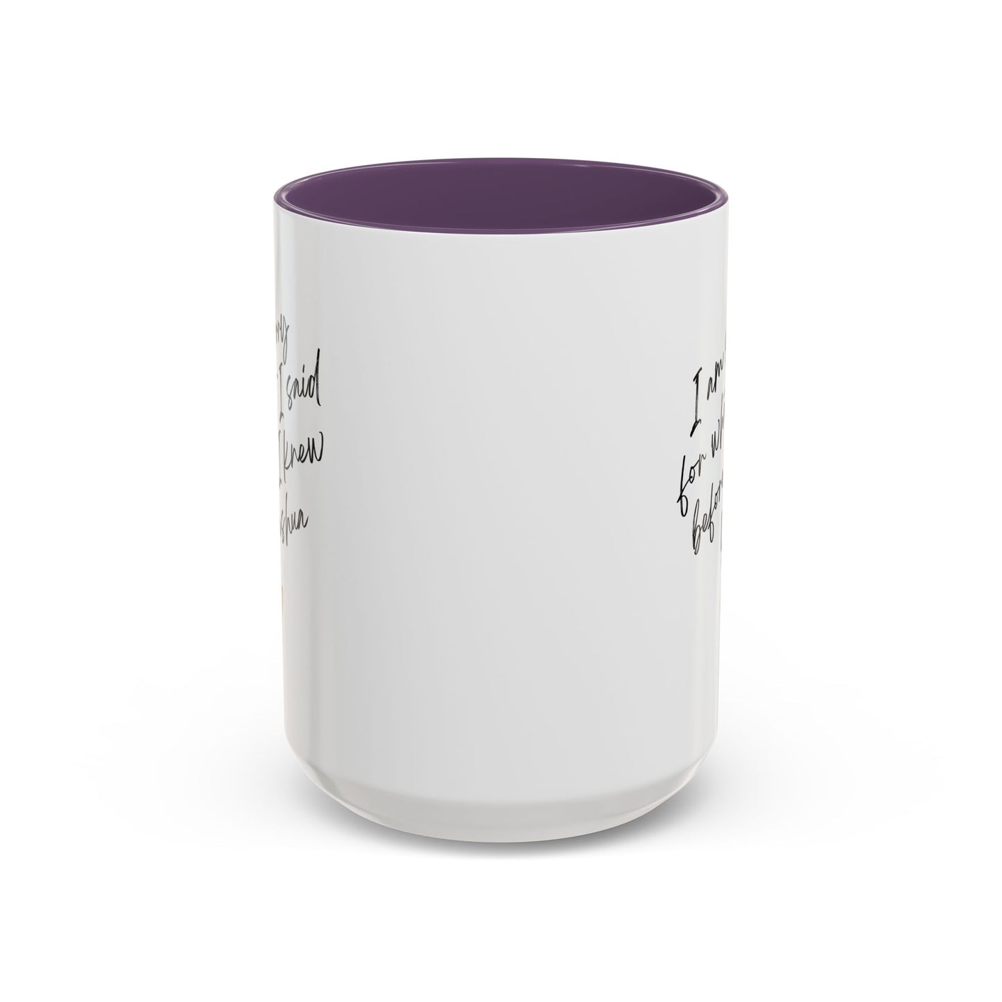 I'm Sorry (Yeshua) Accent Coffee Mug (11, 15oz)
