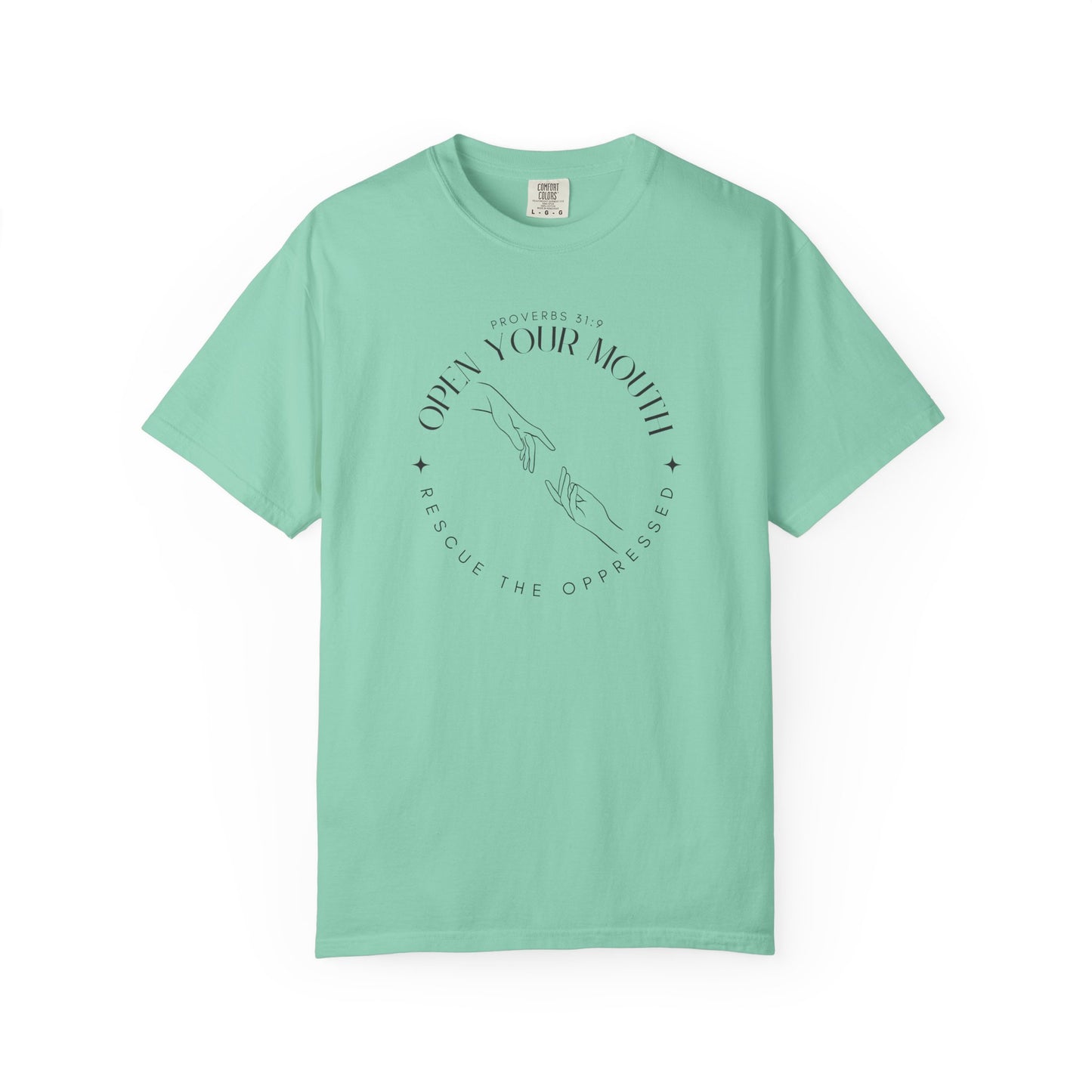 Proverbs 31:9 Unisex T-shirt - Speak Up Against Human Trafficking - 100% Cotton