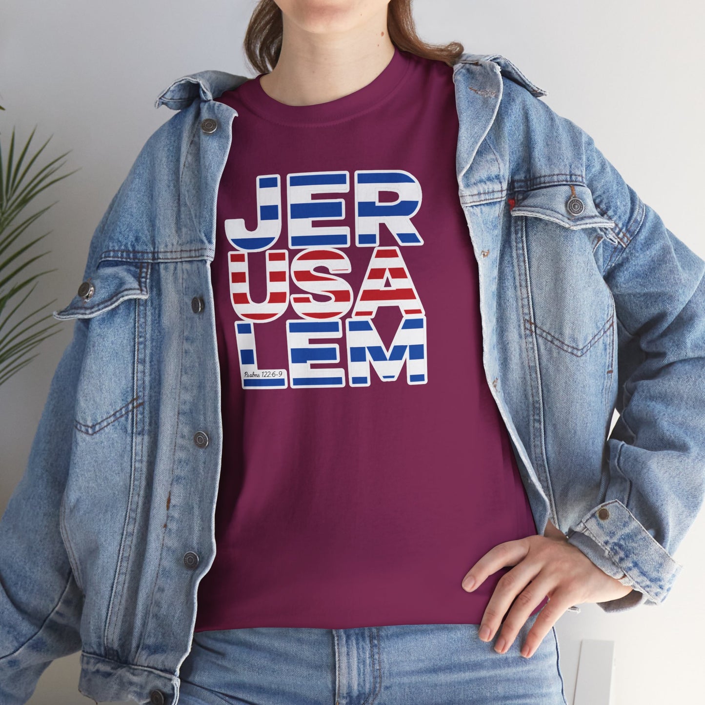 JerUSAlem Psalms 122:6-9 Unisex Tee Patriotic T-Shirt Solidarity