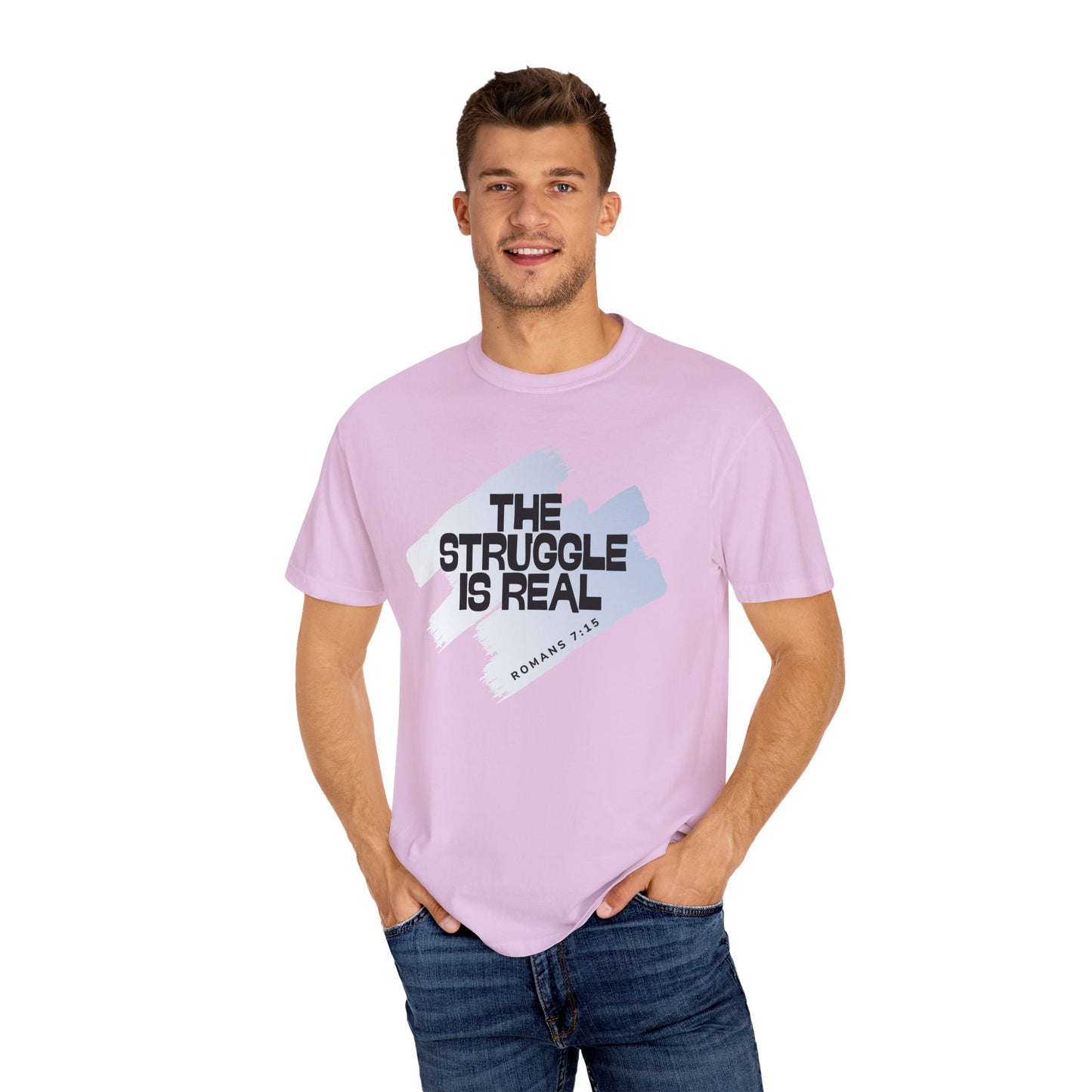 Inspirational Struggle T-Shirt - Romans 7:15, Motivational Tee, Faith-Based Apparel