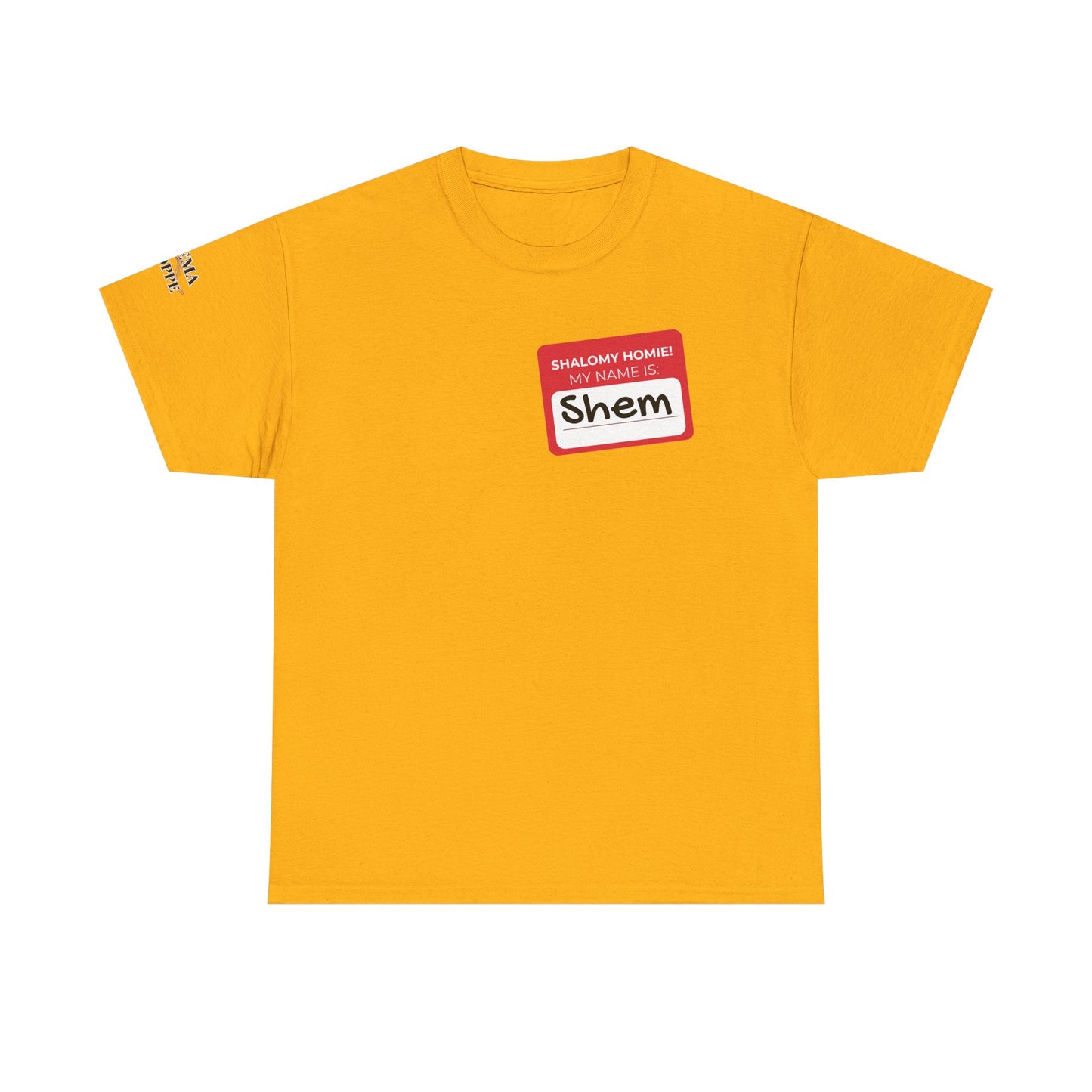 Personalizable Shalomy Homies! Name Tag Unisex Heavy Cotton Tee