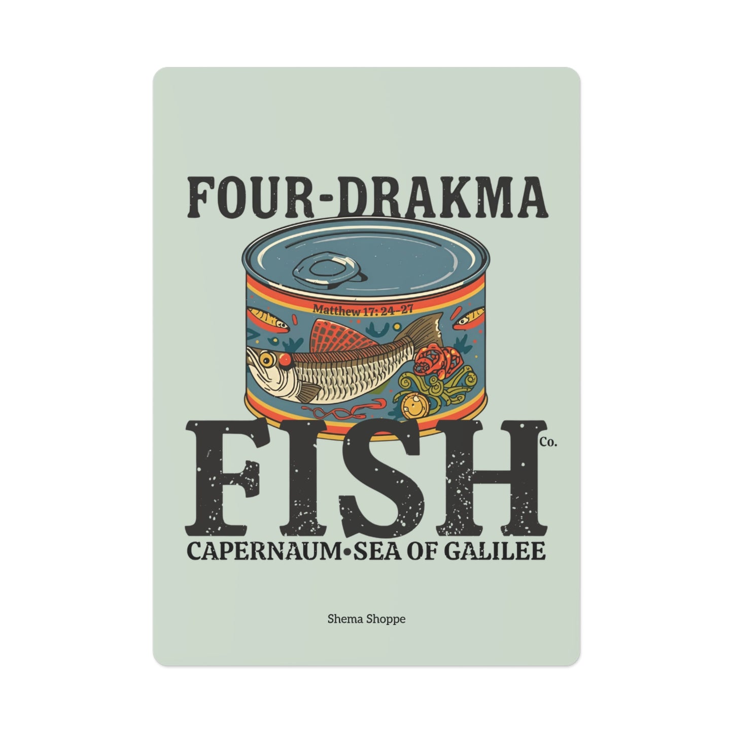 Four-Drachma Fish Co. Vintage Playing Cards Set