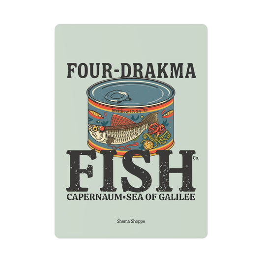 Four-Drachma Fish Co. Vintage Playing Cards Set