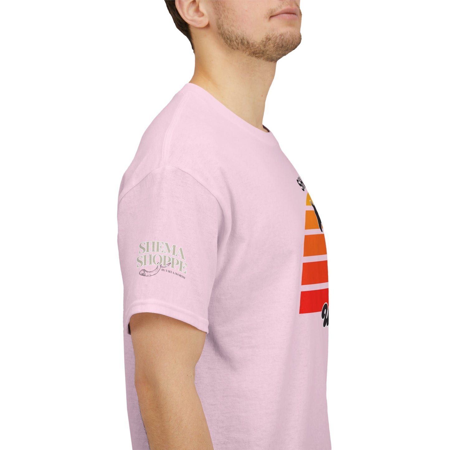 Shabbat Unbridled Joy Tee — Retro Horse Sabbath Sunset T‑Shirt