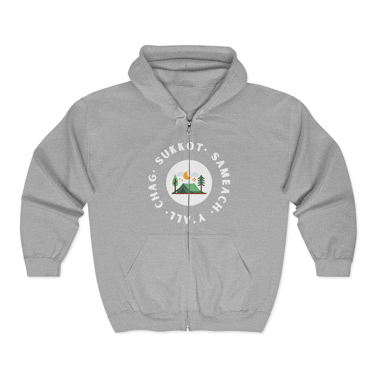 Chag Sukkot Unisex Heavy Blend™ Full Zip Hooded Sweatshirt