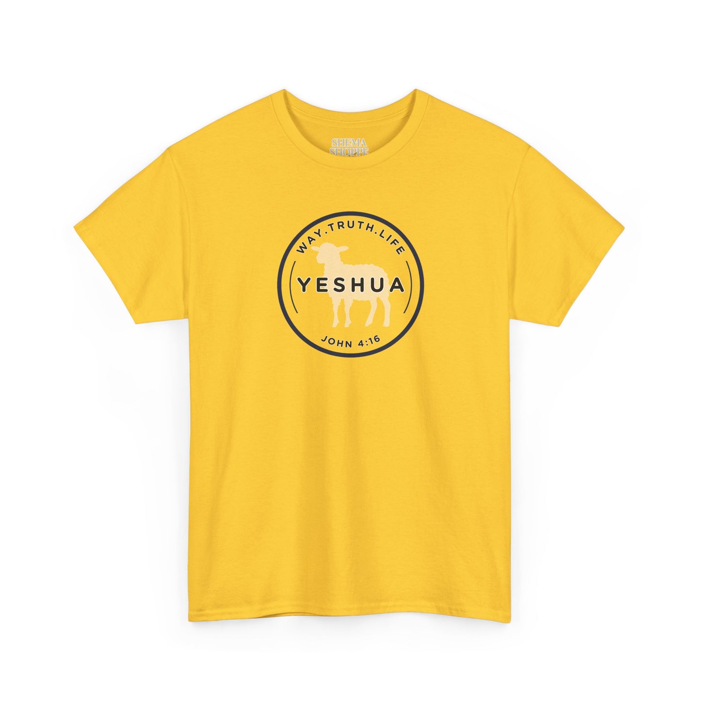 Yeshua 'Way, Truth, Life' Heavy Cotton Graphic Tee