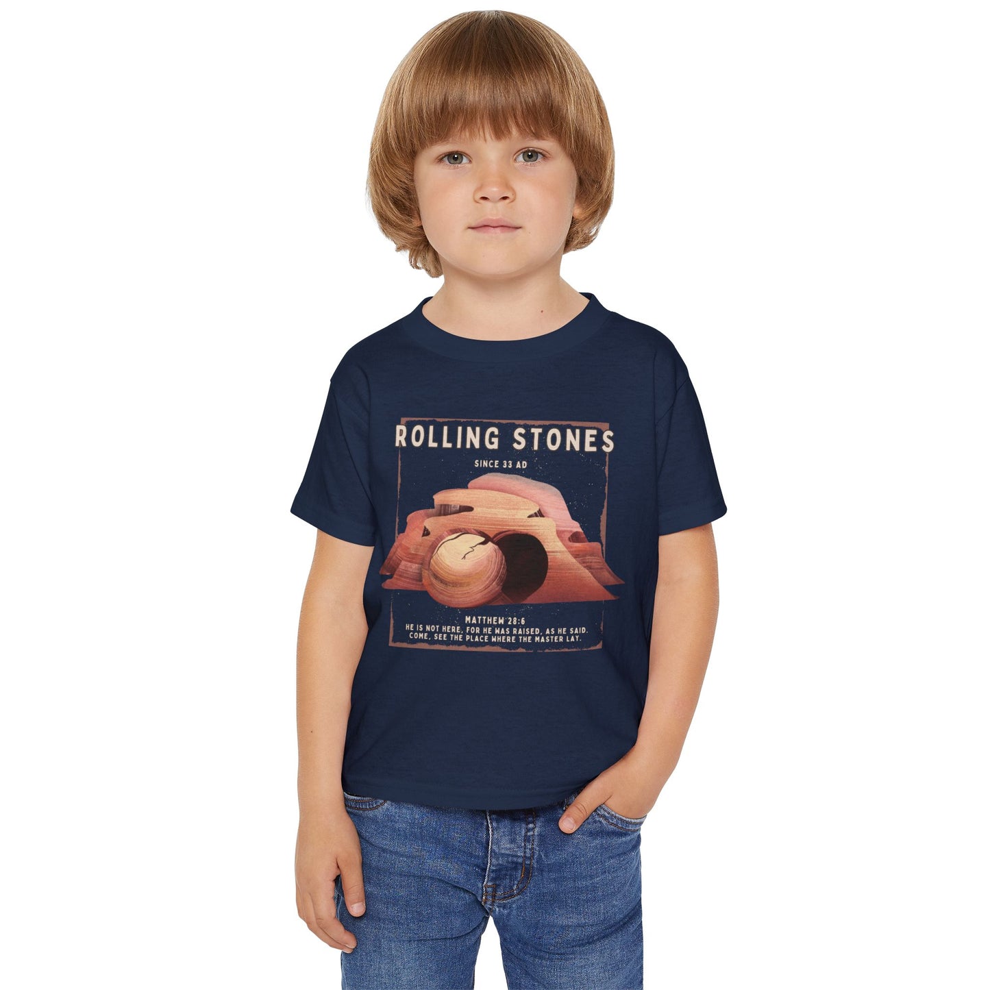 Toddler T-Shirt — Rolling Stones Since 33 AD Desert Biblical Graphic Tee