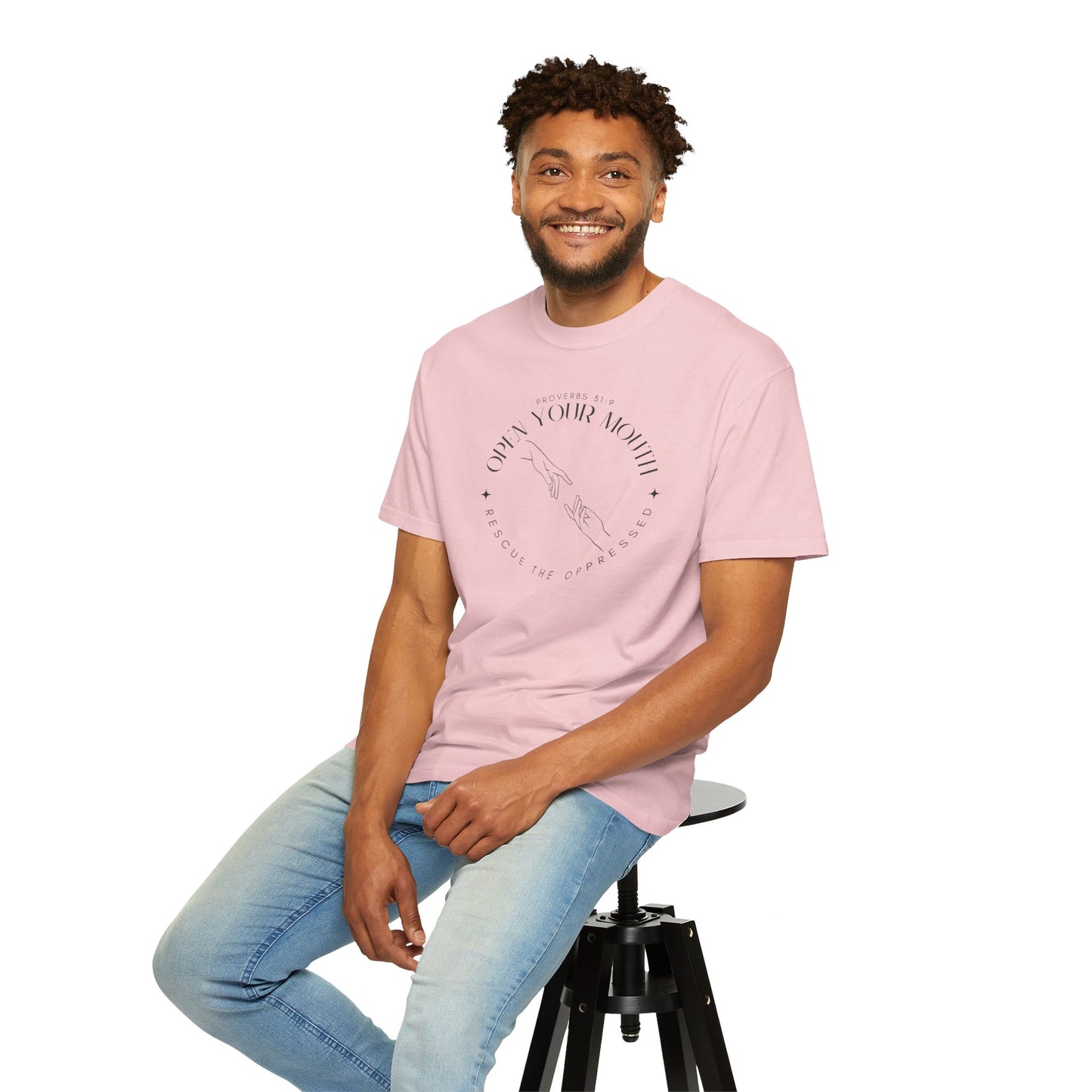 Proverbs 31:9 Unisex T-shirt - Speak Up Against Human Trafficking - 100% Cotton